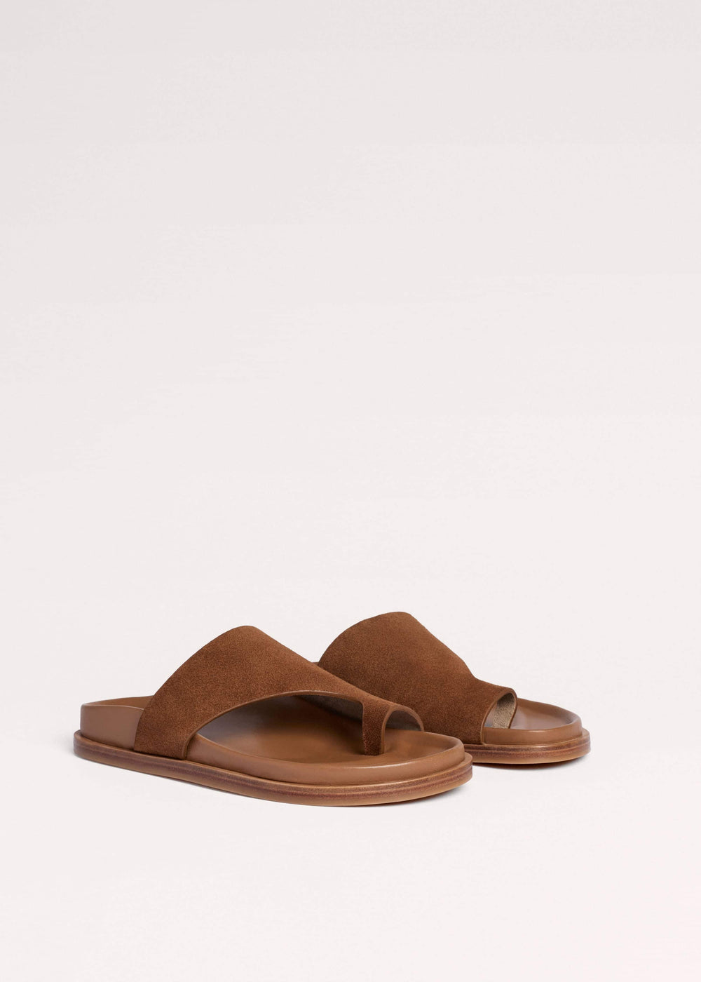 Tan Brown Asymmetric Sandal