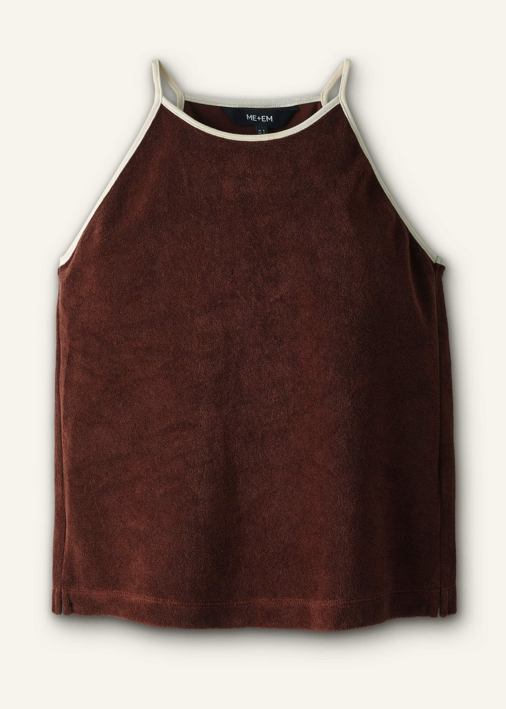 Cinnamon Brown Halterneck Top