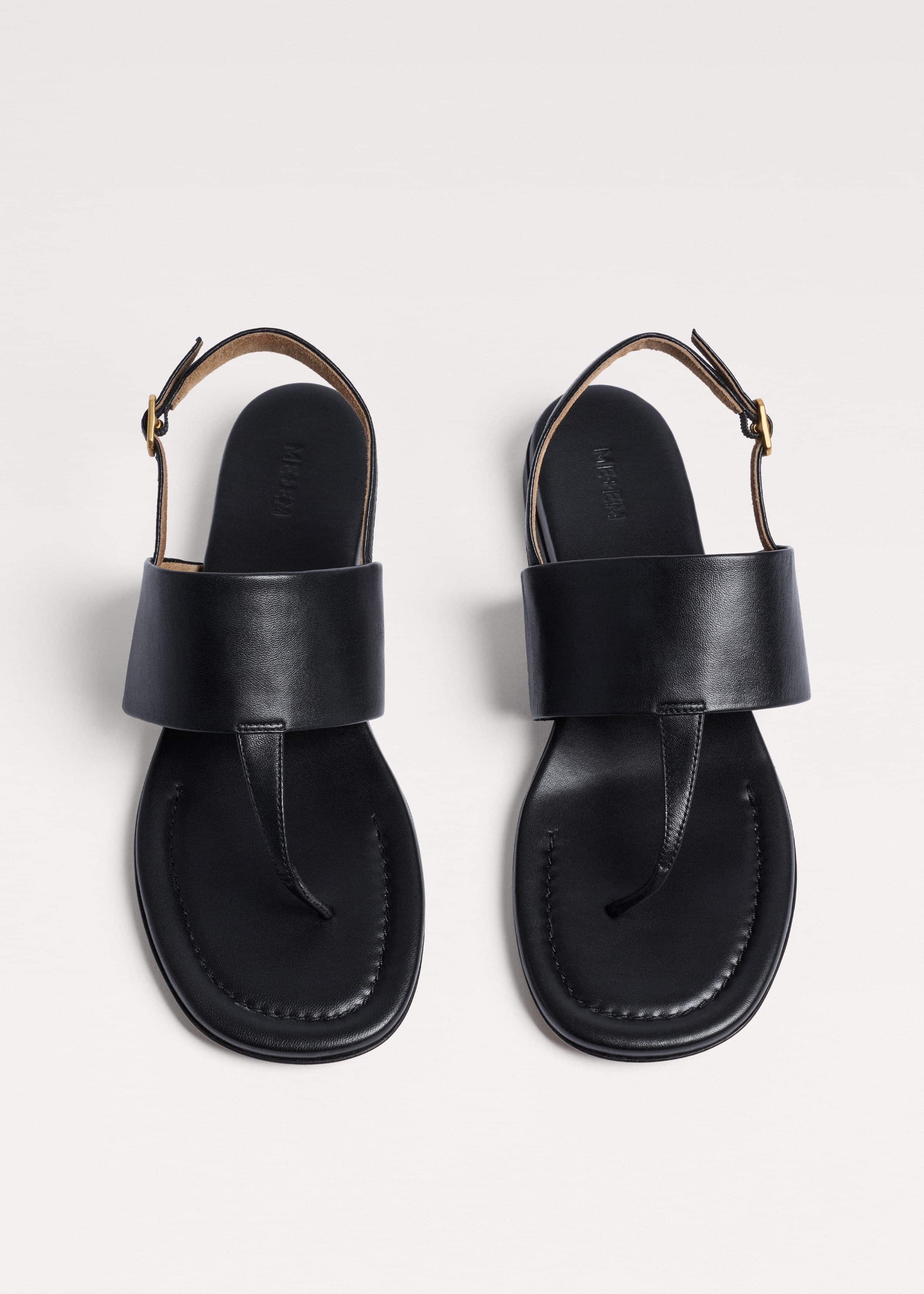 Black Minimal Sandal