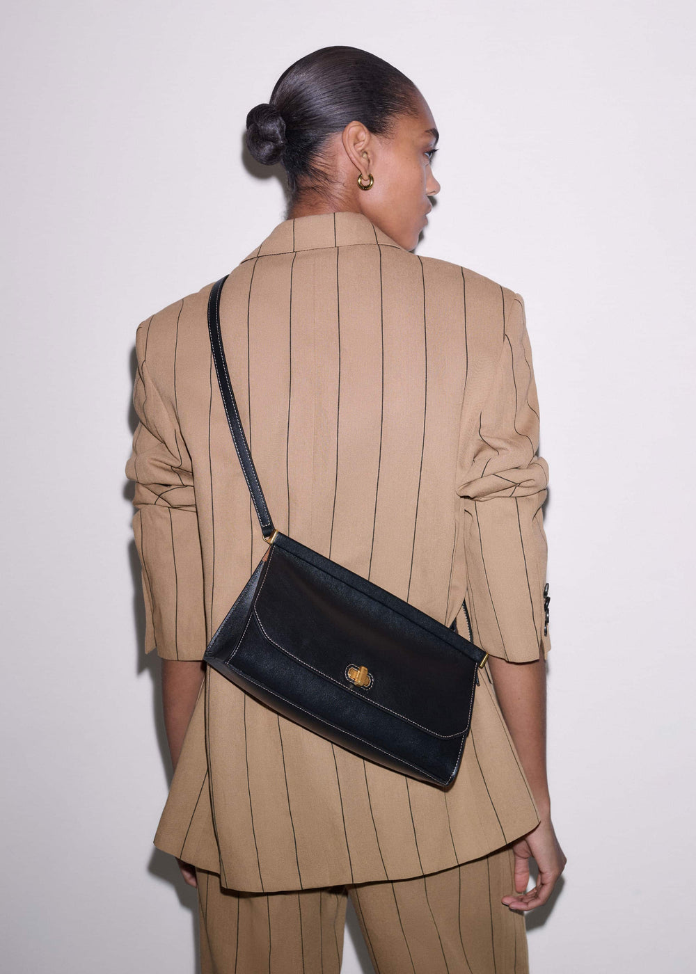 Black Tailored Clutch Bag