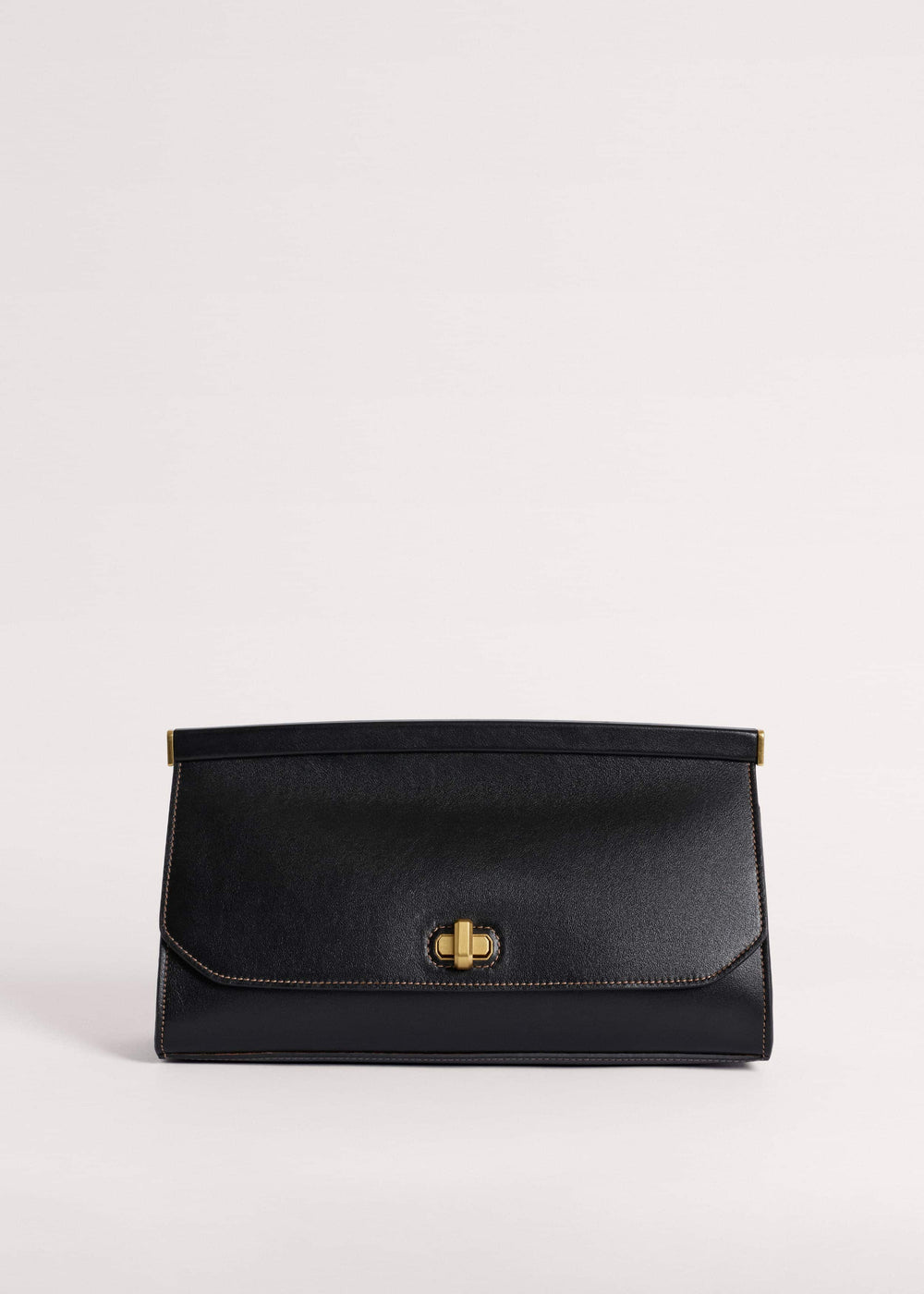 Black Tailored Clutch Bag