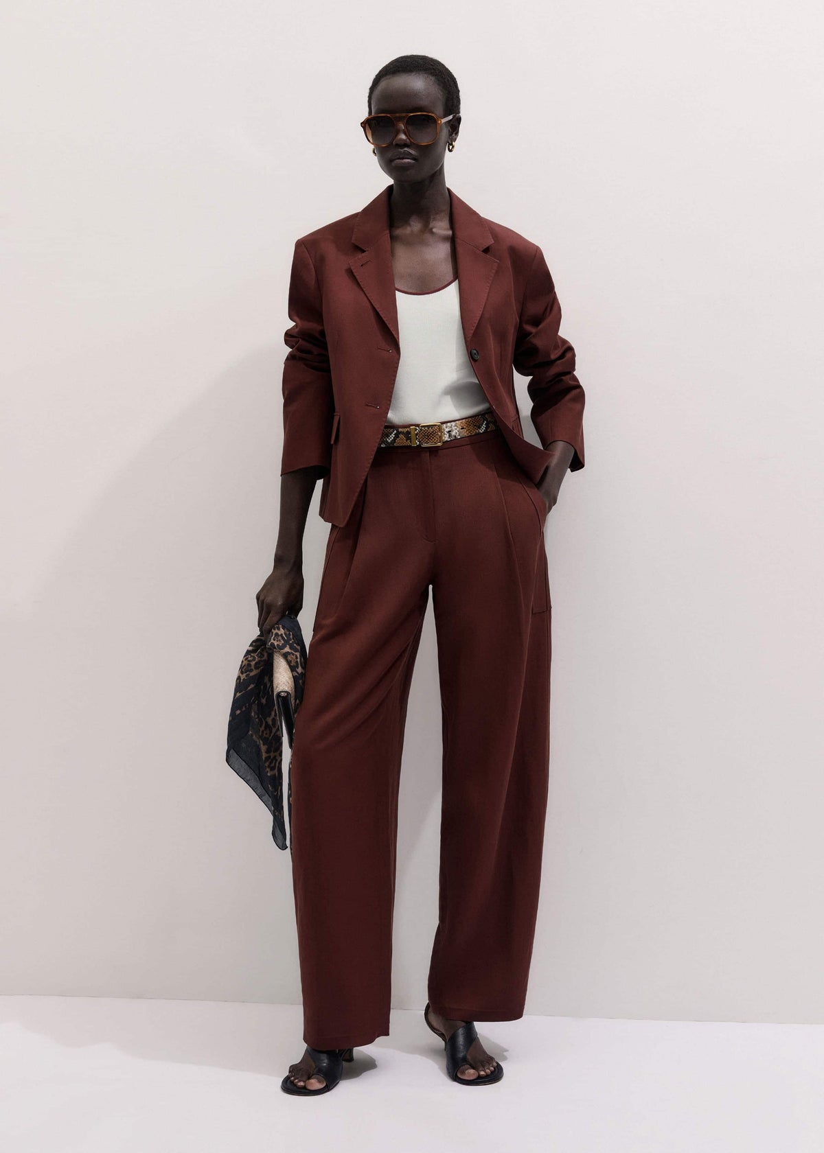 Cinnamon Brown Icon Oversized Blazer Suit