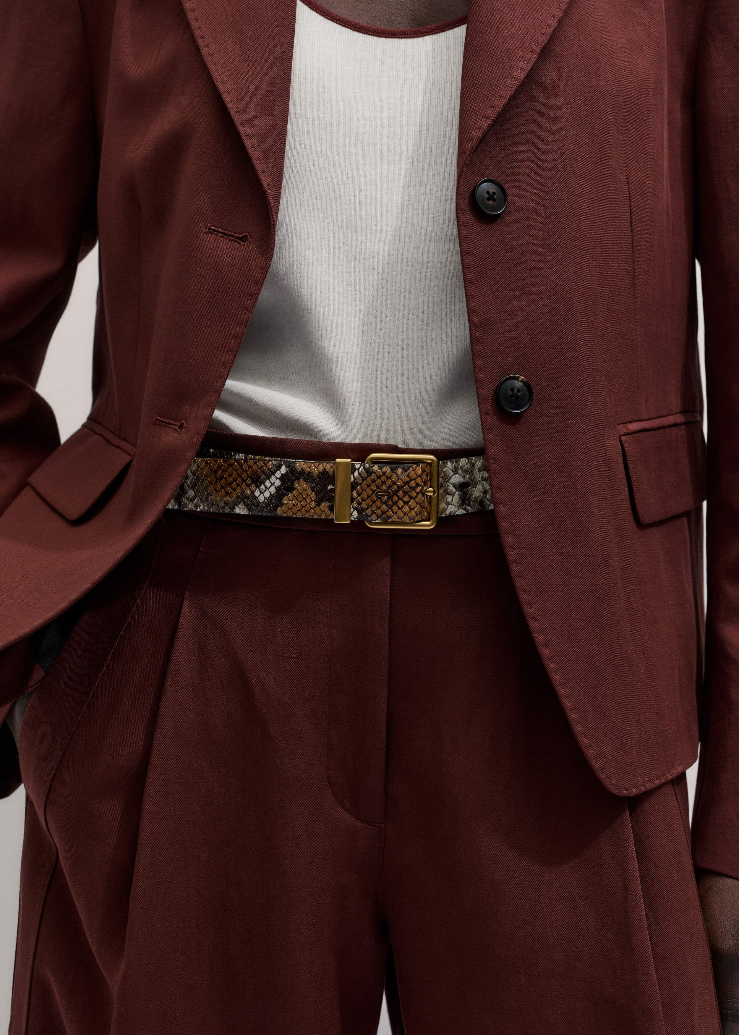 Cinnamon Brown Icon Oversized Blazer Suit