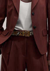 Cinnamon Brown Icon Oversized Blazer Suit
