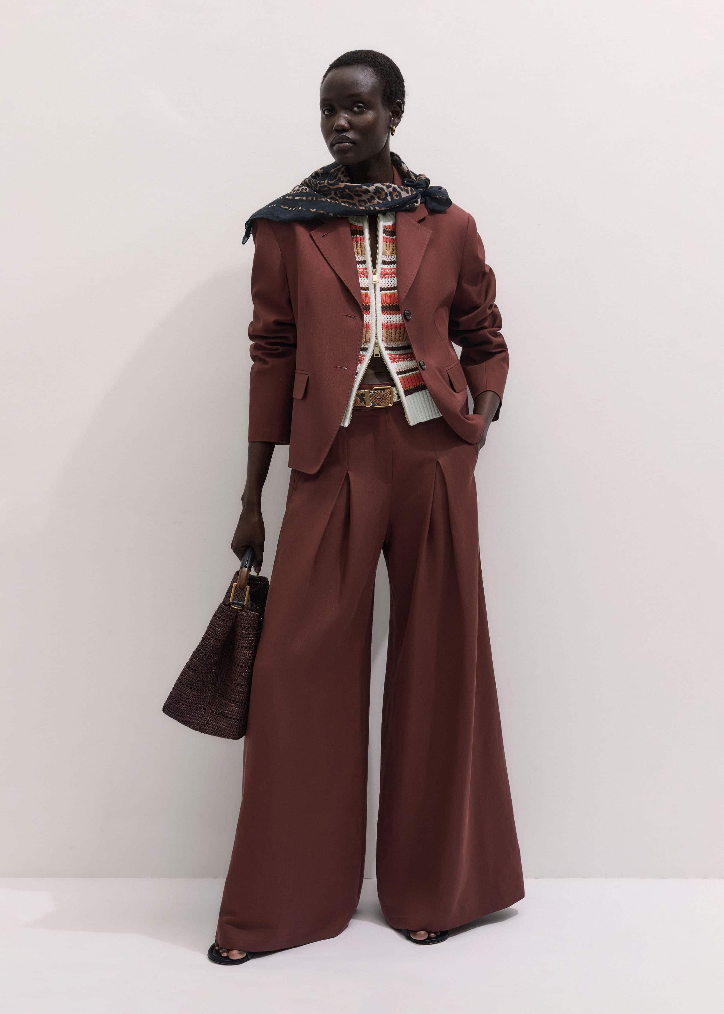 Cinnamon Brown Icon Oversized Blazer Suit
