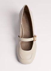 Cream Classic Mary Jane Heel