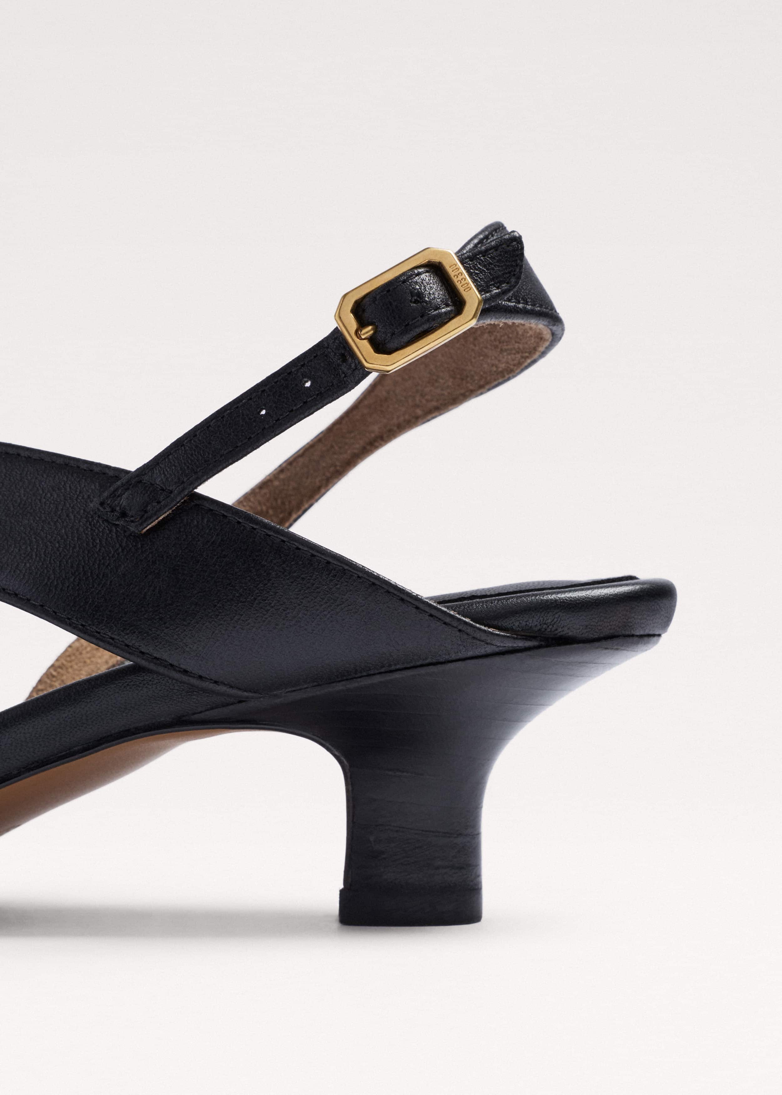 Black Asymmetric Heel