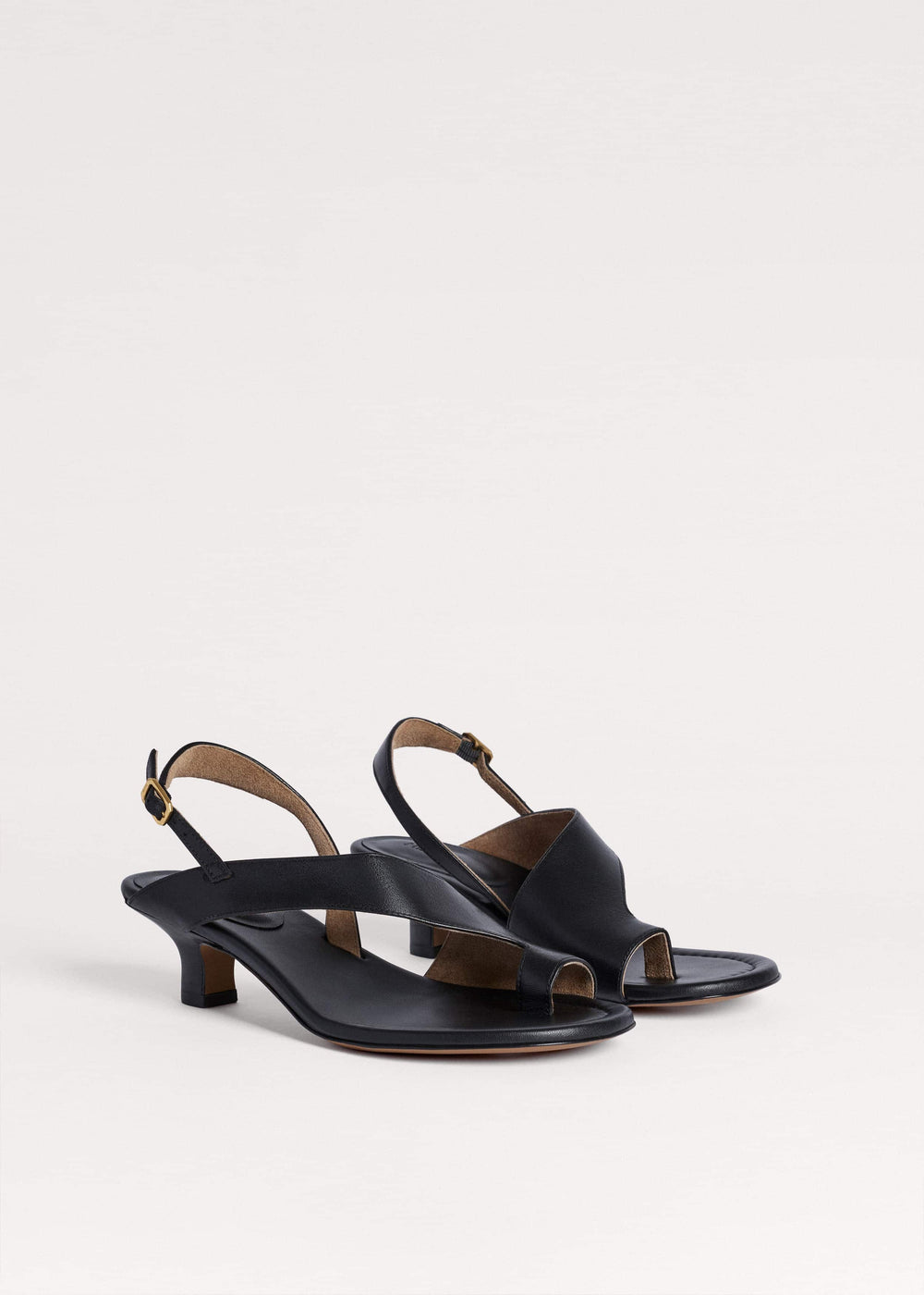 Black Asymmetric Heel