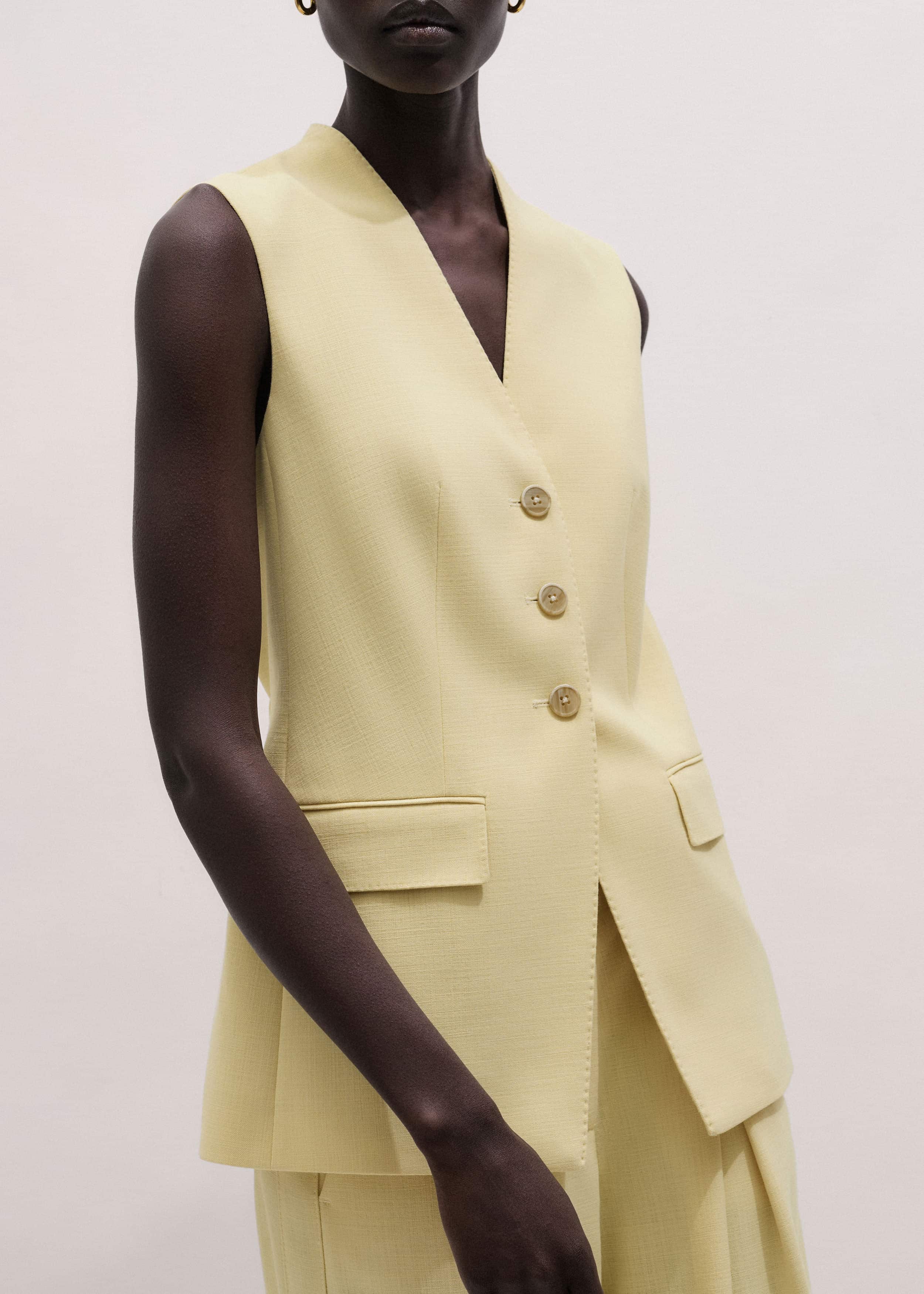 Yellow Longline Vest