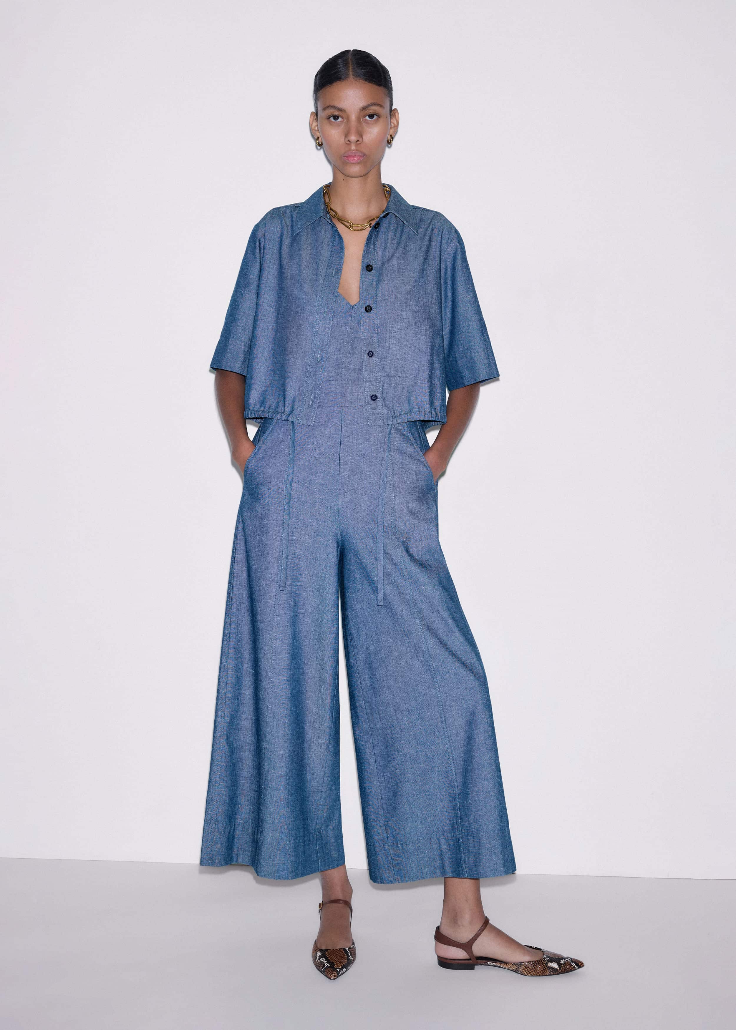 Blue 2-in-1 Jumpsuit