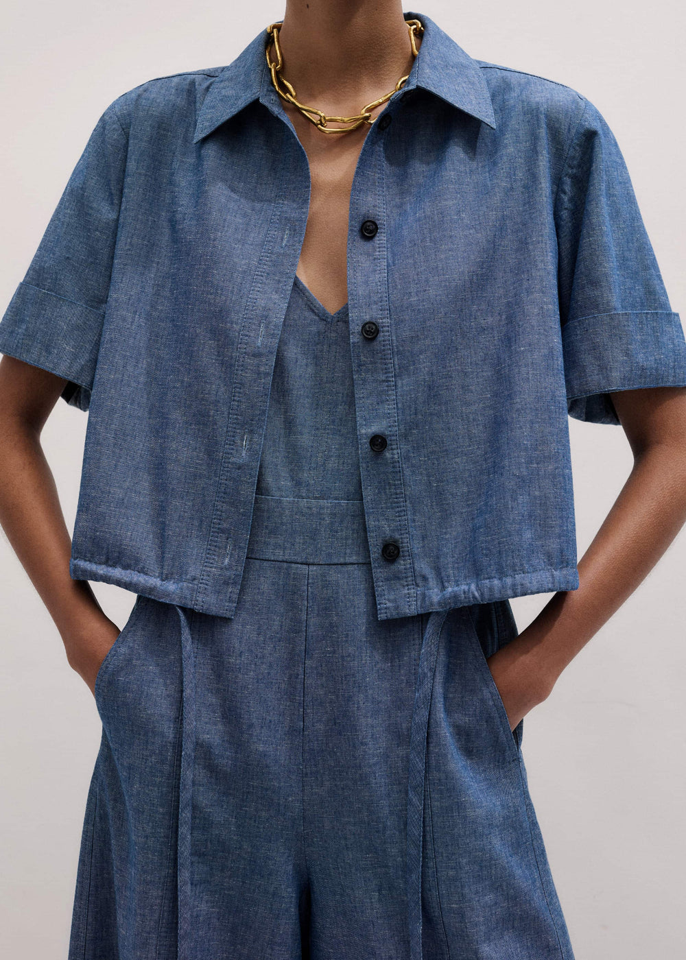 Blue 2-in-1 Jumpsuit