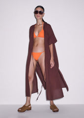 Orange Side Tie Bikini Bottom