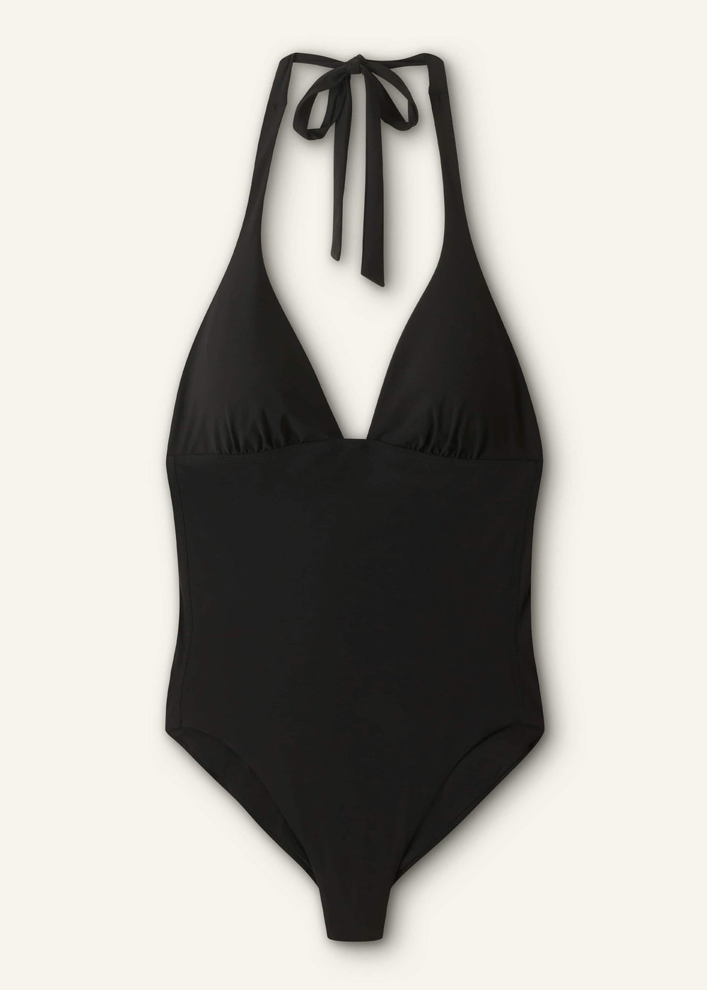 Black Adjustable Halterneck Swimsuit