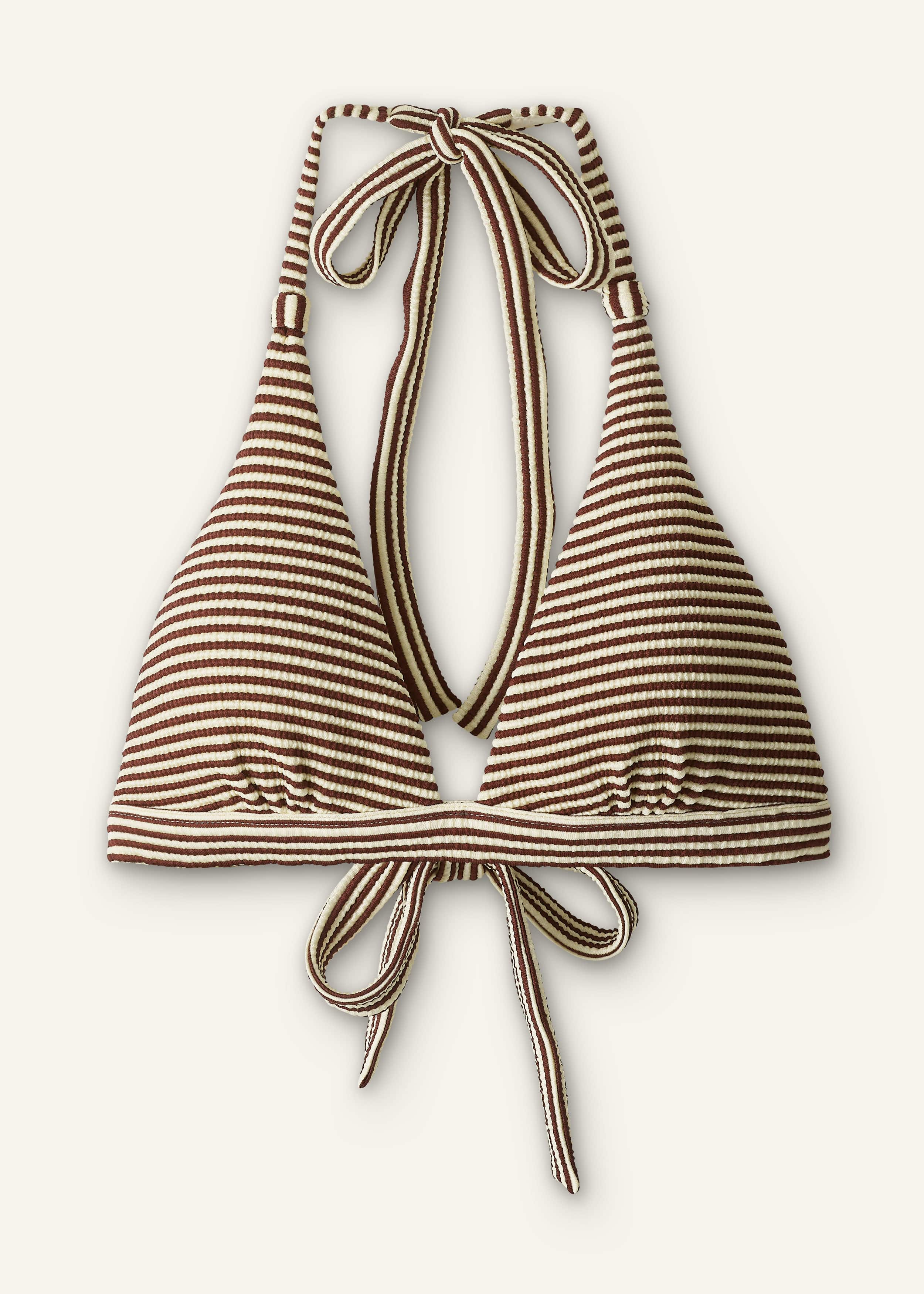 Cinnamon Brown Halterneck Bikini Top