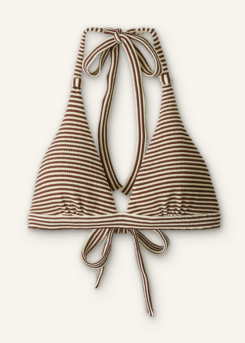 Cinnamon Brown Halterneck Bikini Top