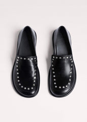 Black Stud Travel Loafer