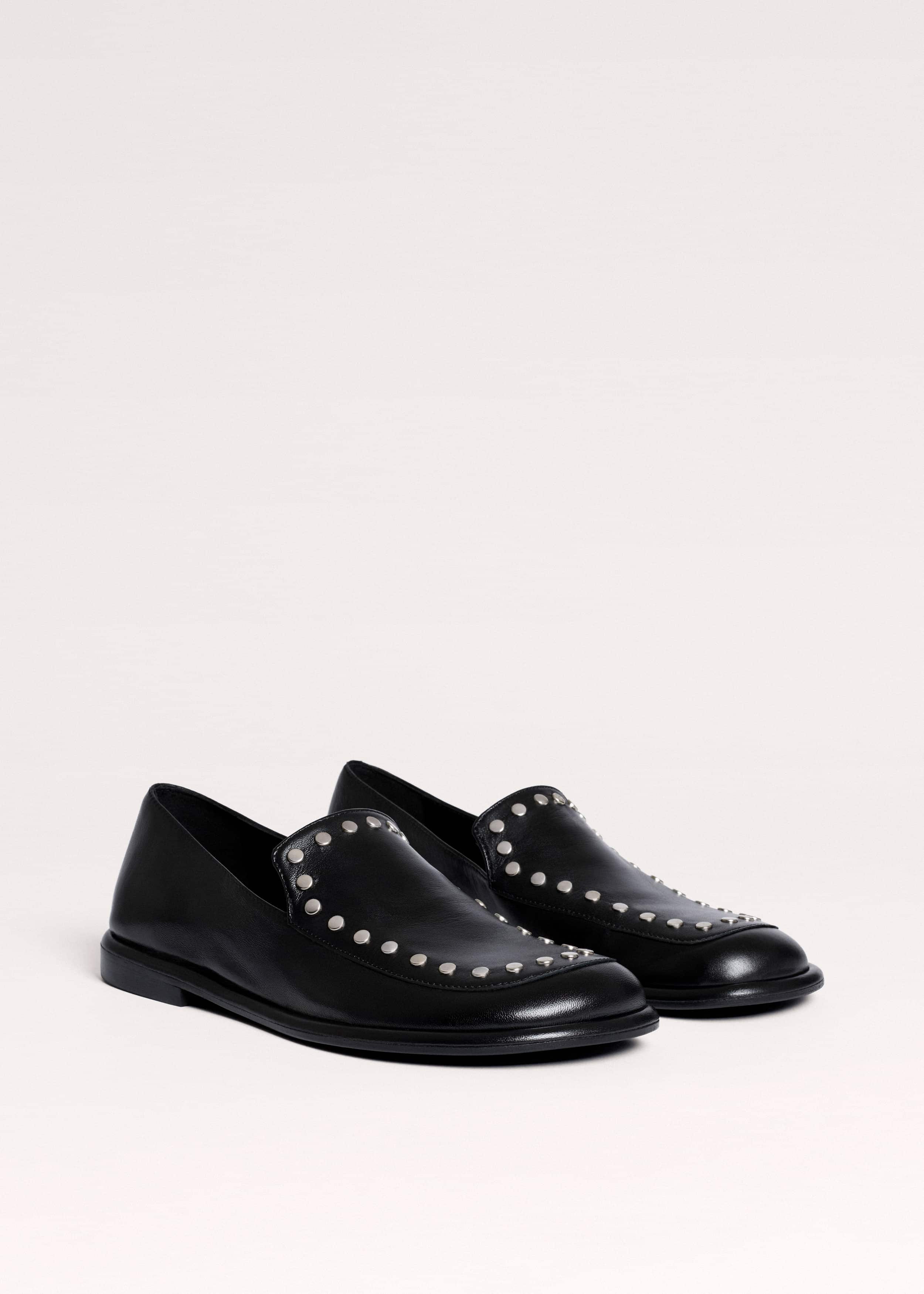 Black Stud Travel Loafer
