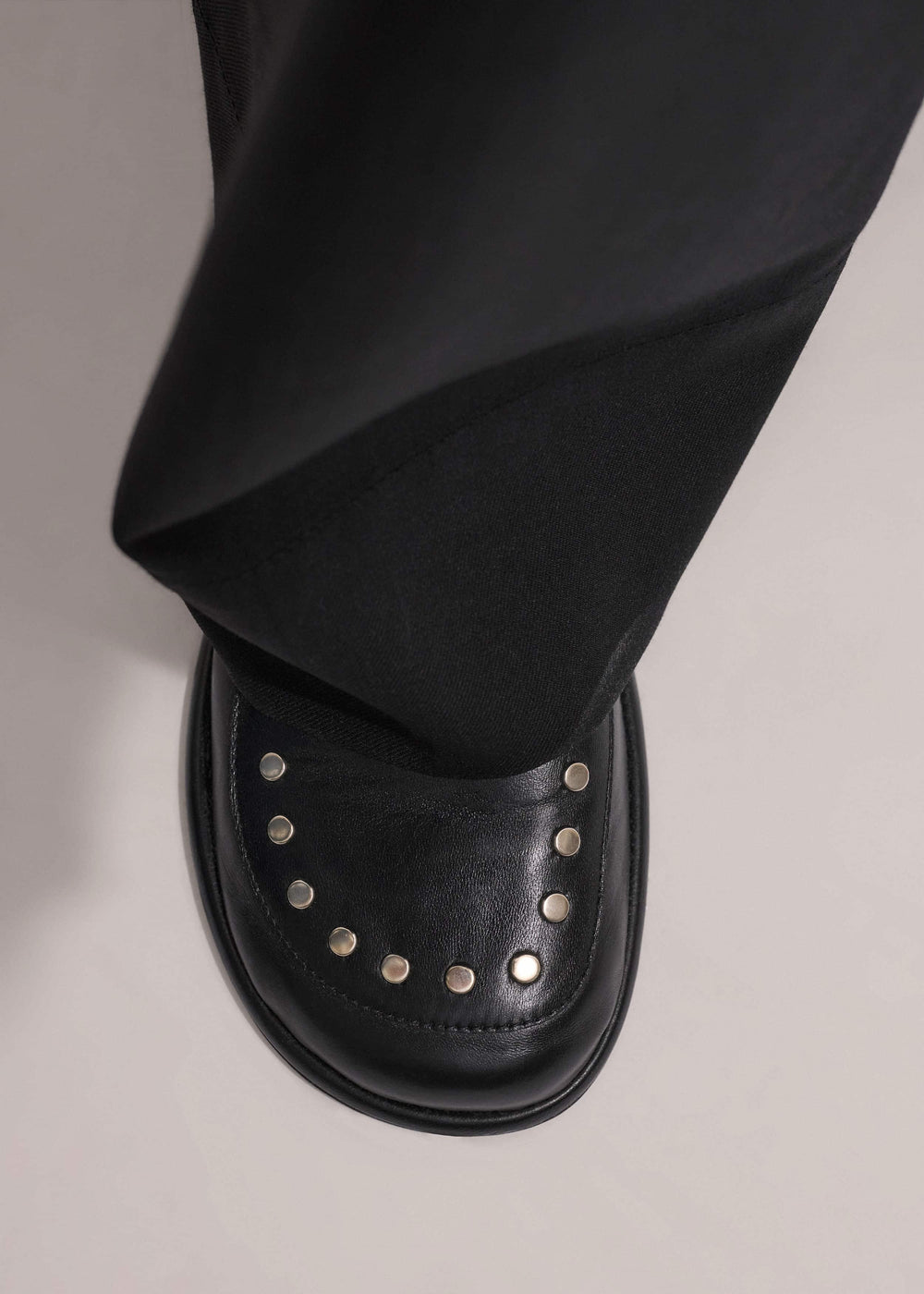 Black Stud Travel Loafer
