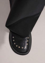 Black Stud Travel Loafer