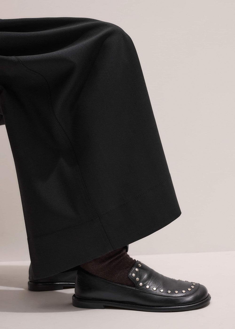 Black Stud Travel Loafer