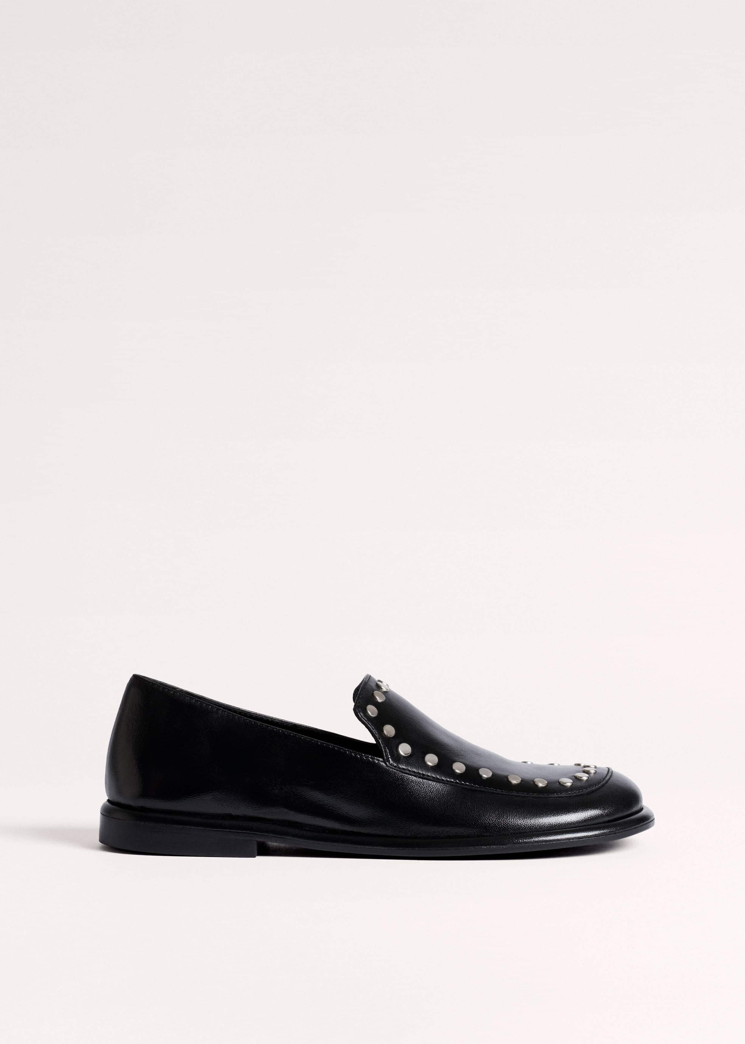Black Stud Travel Loafer