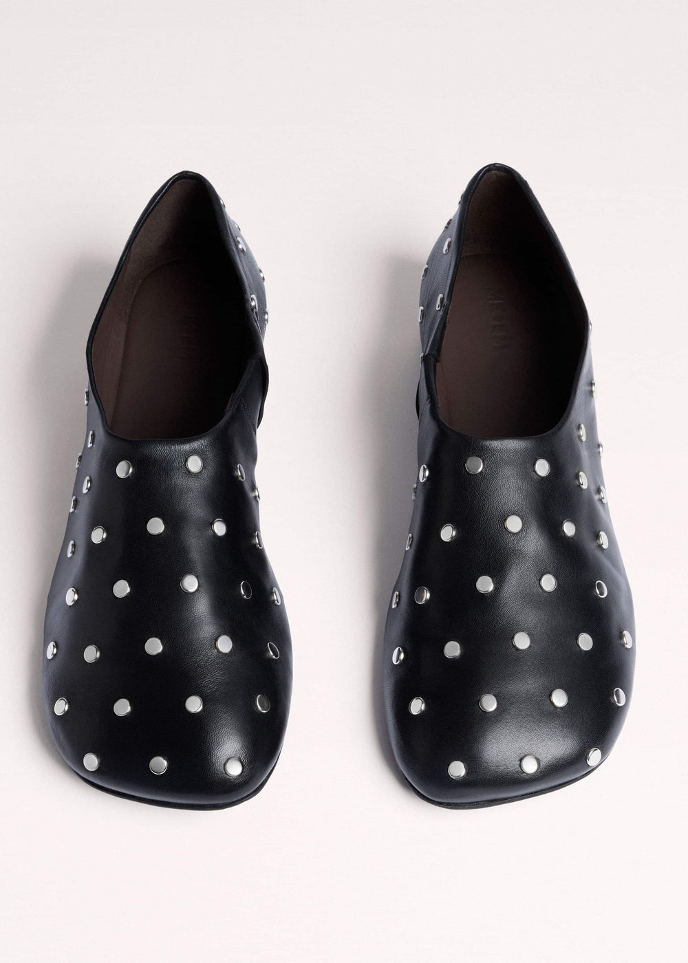 Black Studded Slipper