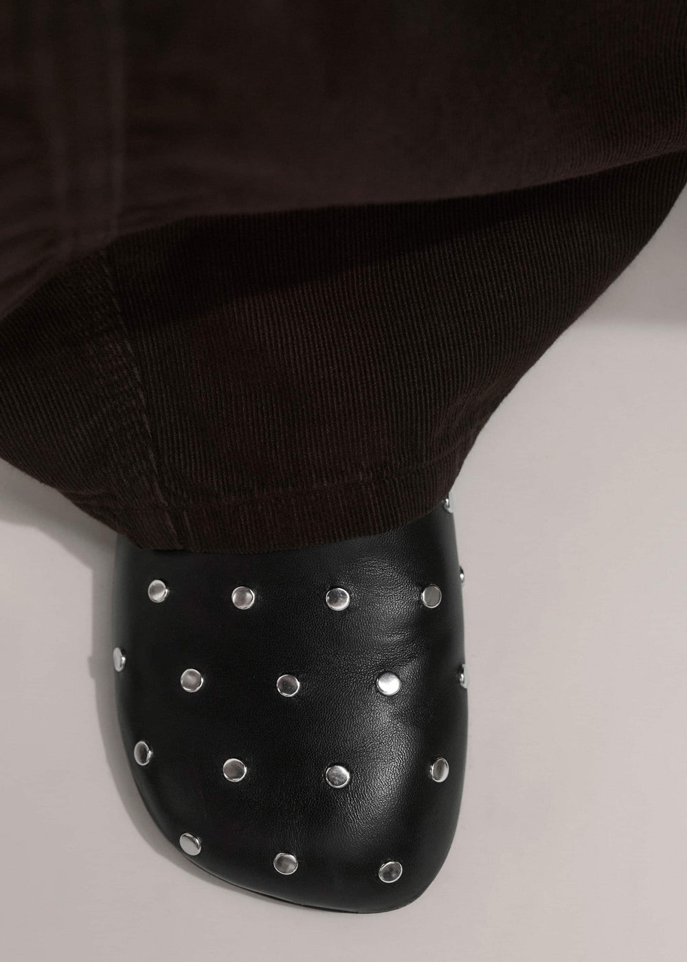 Black Studded Slipper