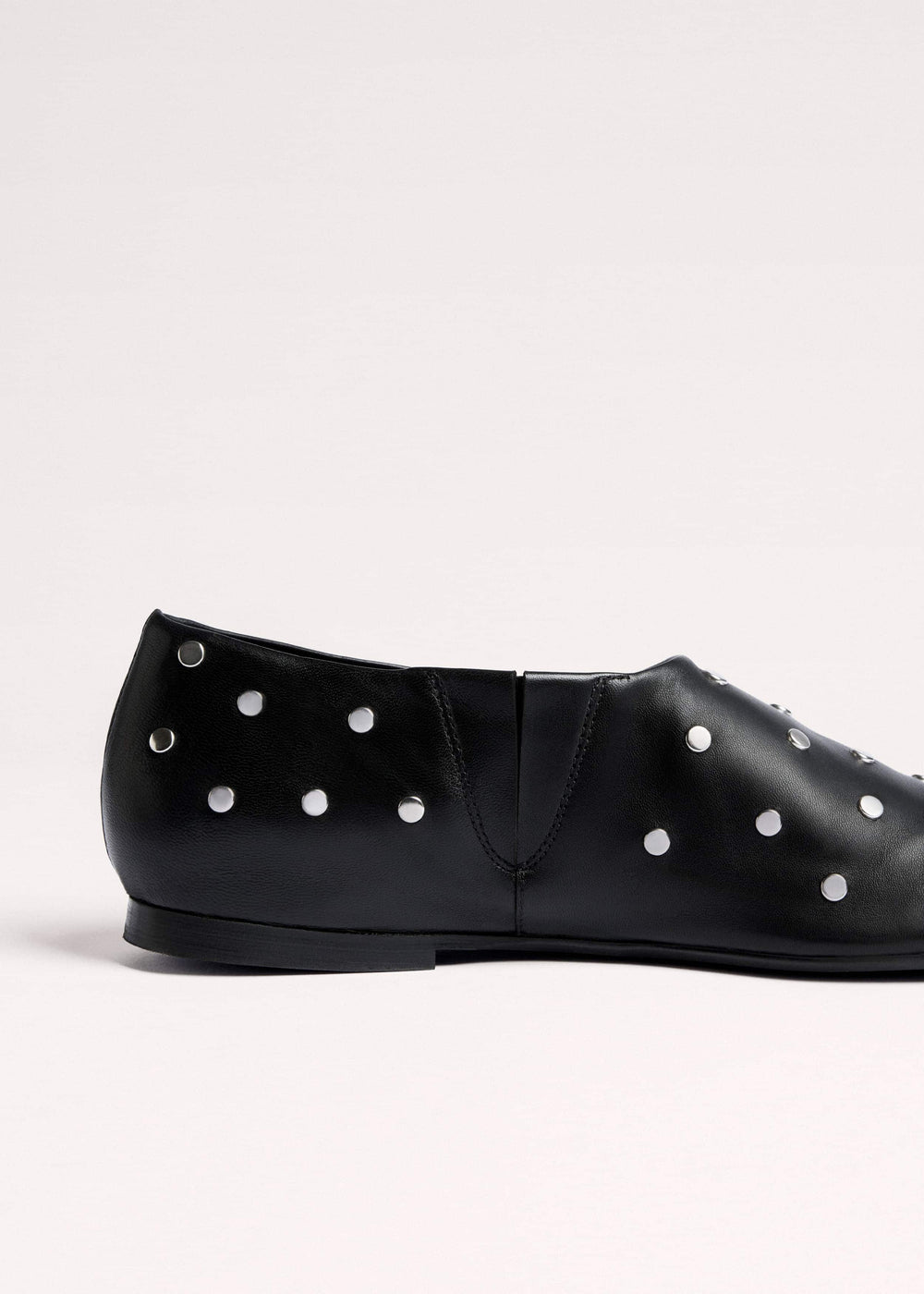 Black Studded Slipper