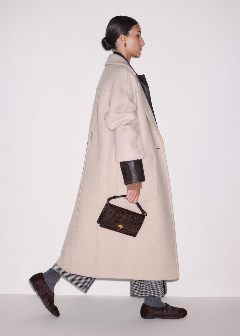 Brown Asymmetric Slipper