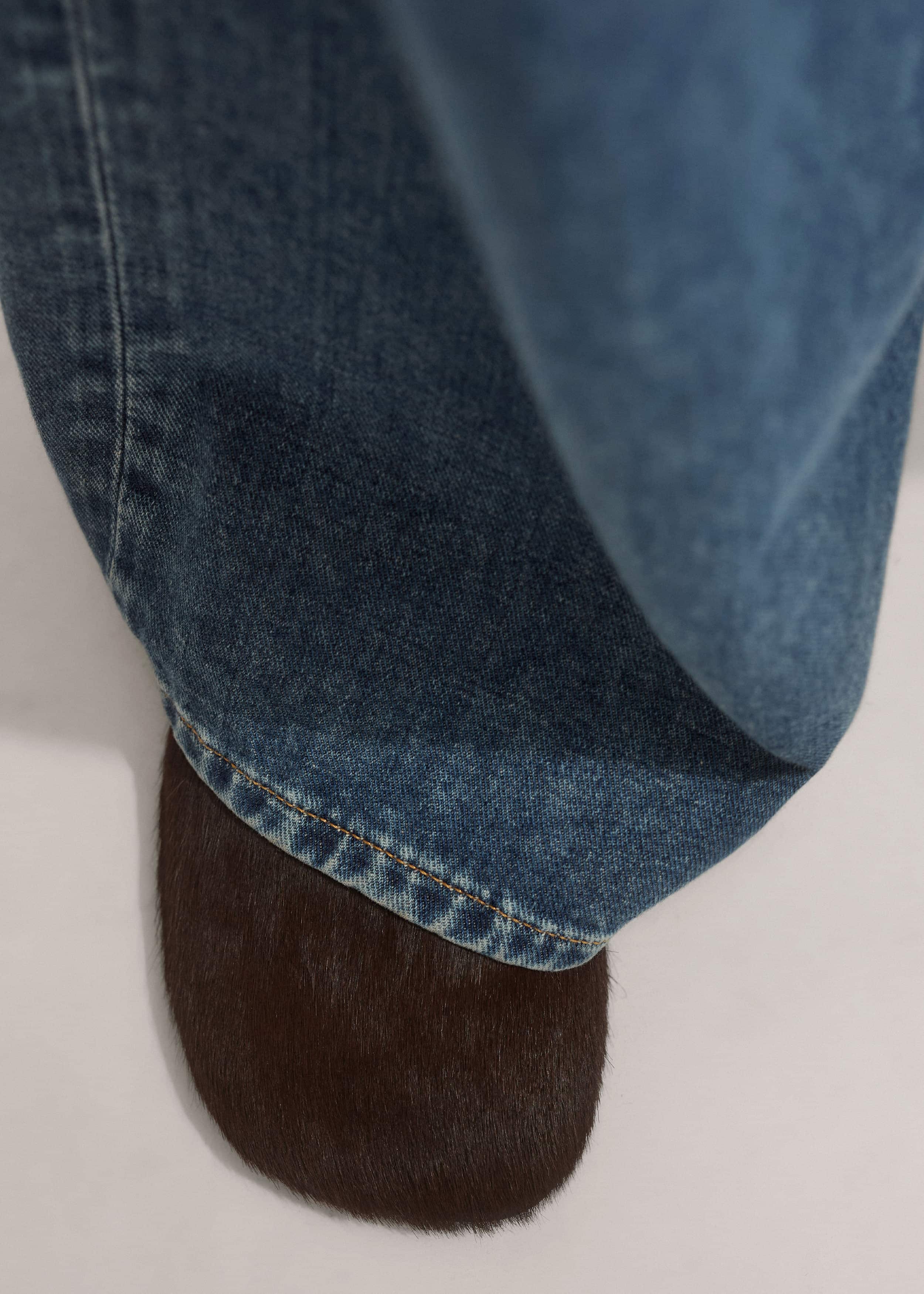 Brown Asymmetric Slipper