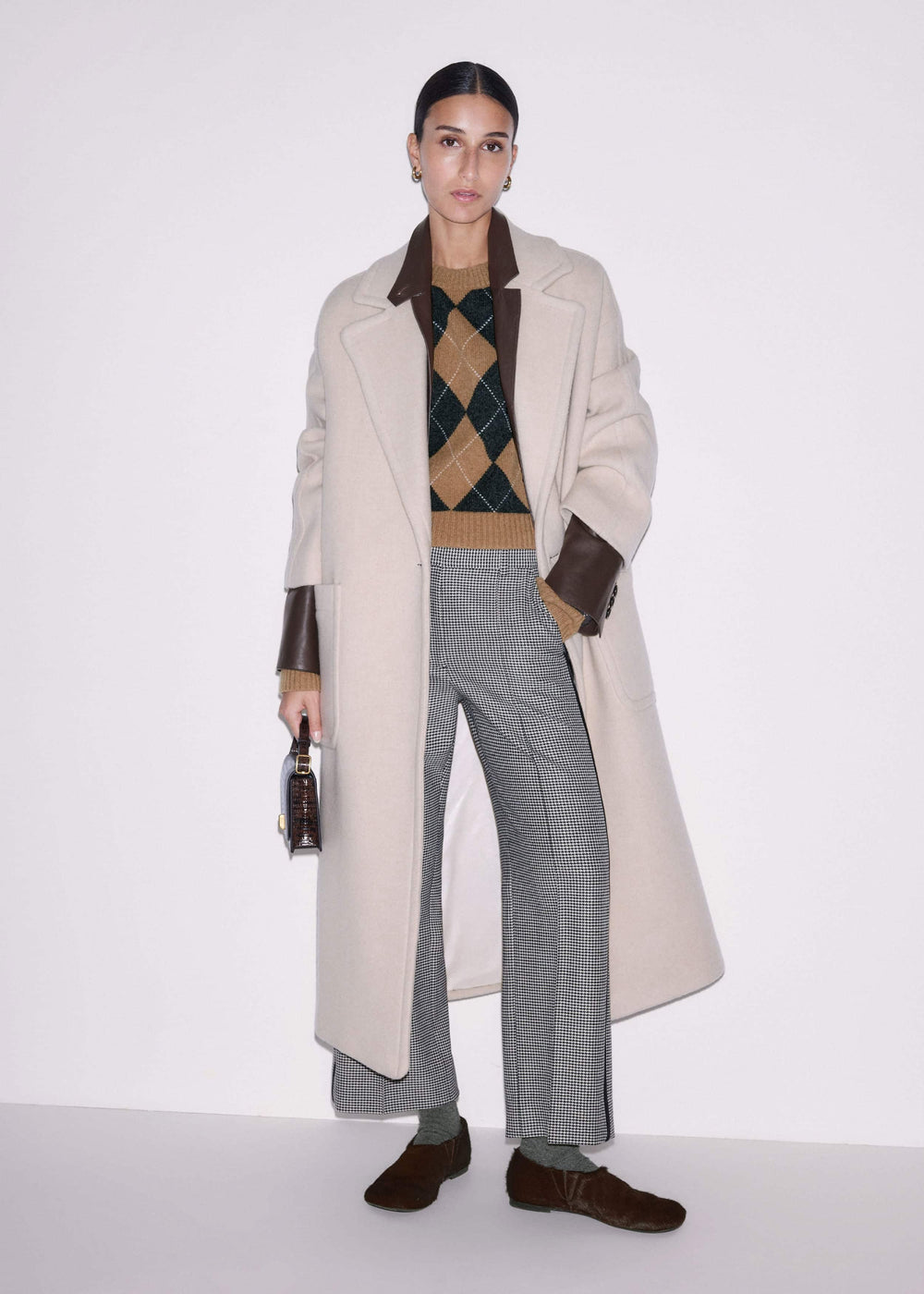 Brown Asymmetric Slipper