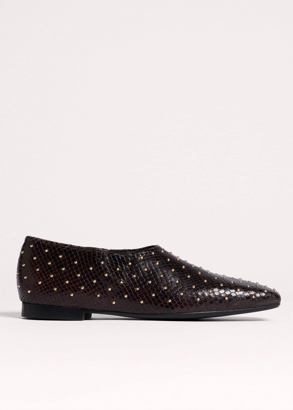 Brown Square Toe Slipper