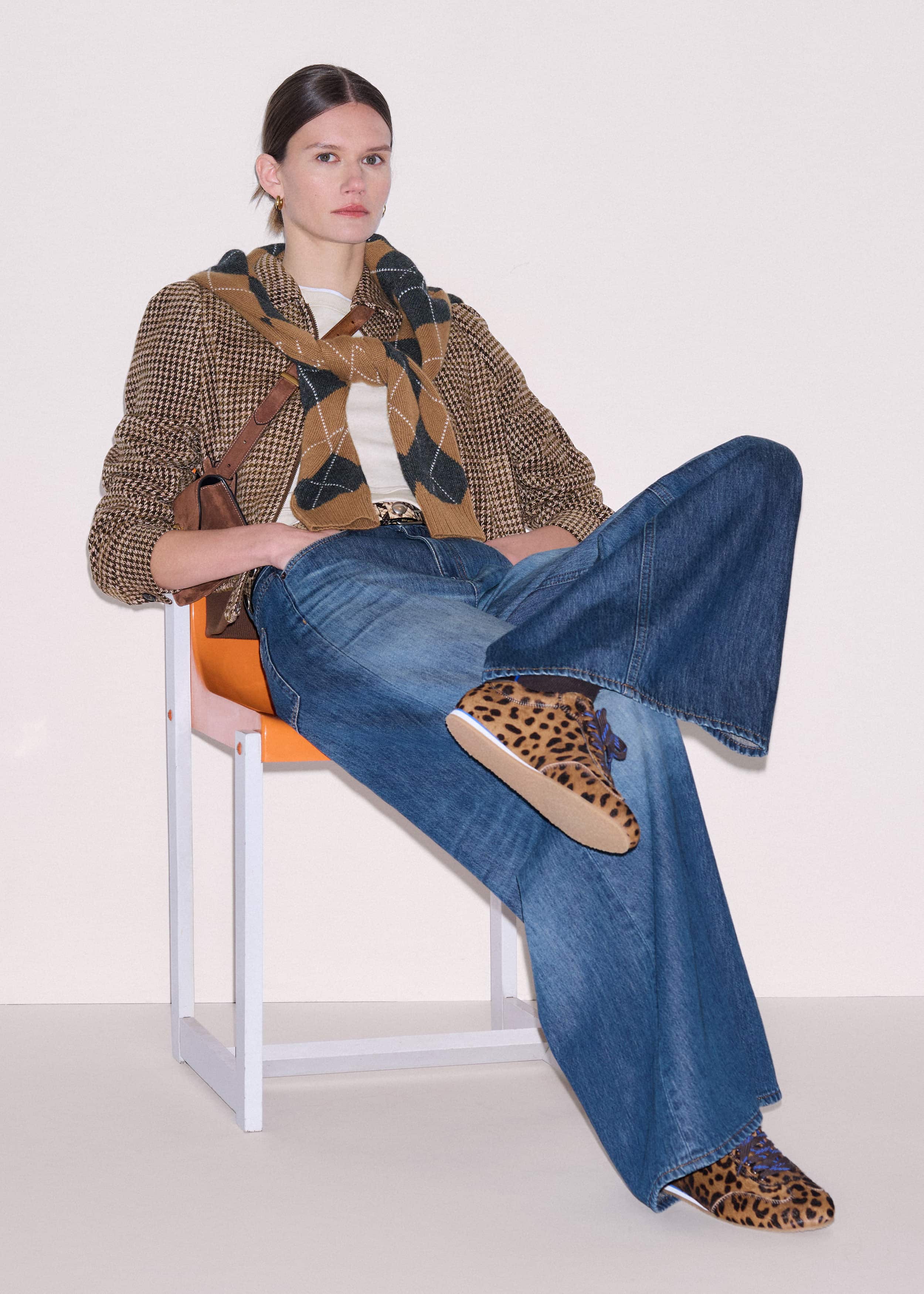 Brown Leopard Print Retro Runner
