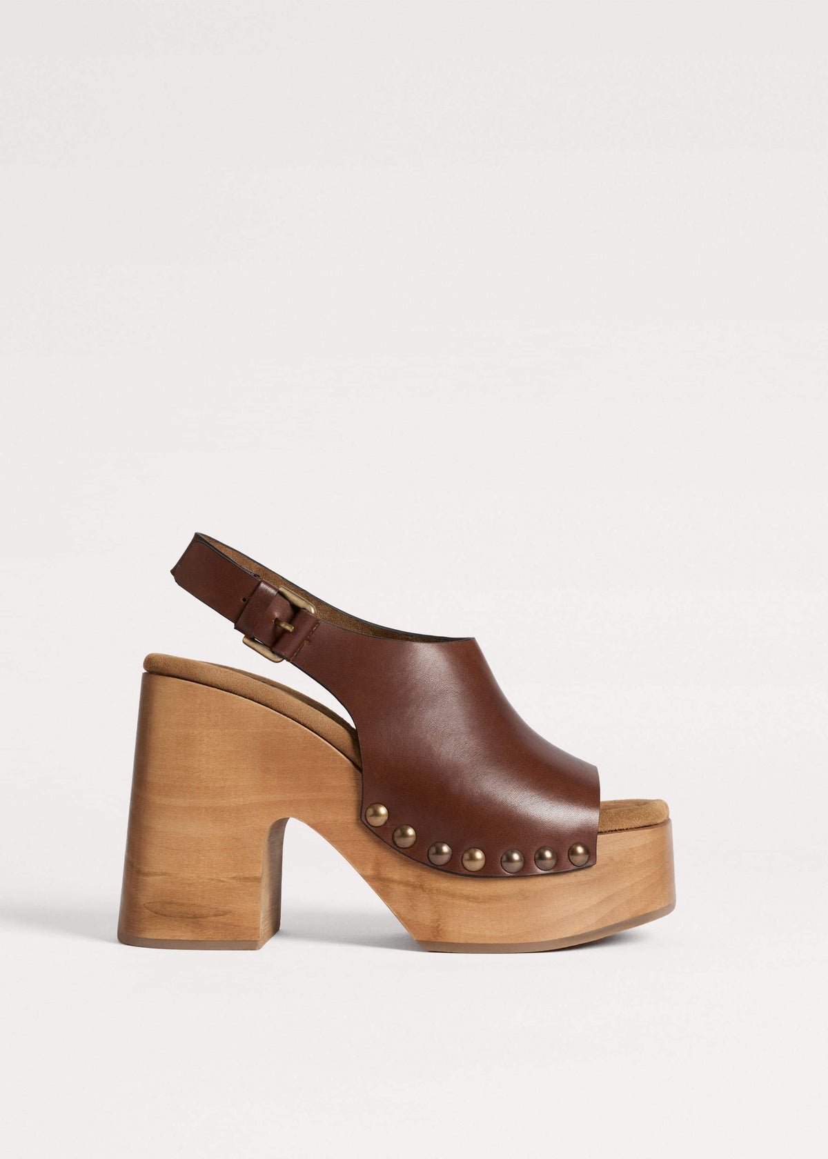 Dark Brown High Front Clog