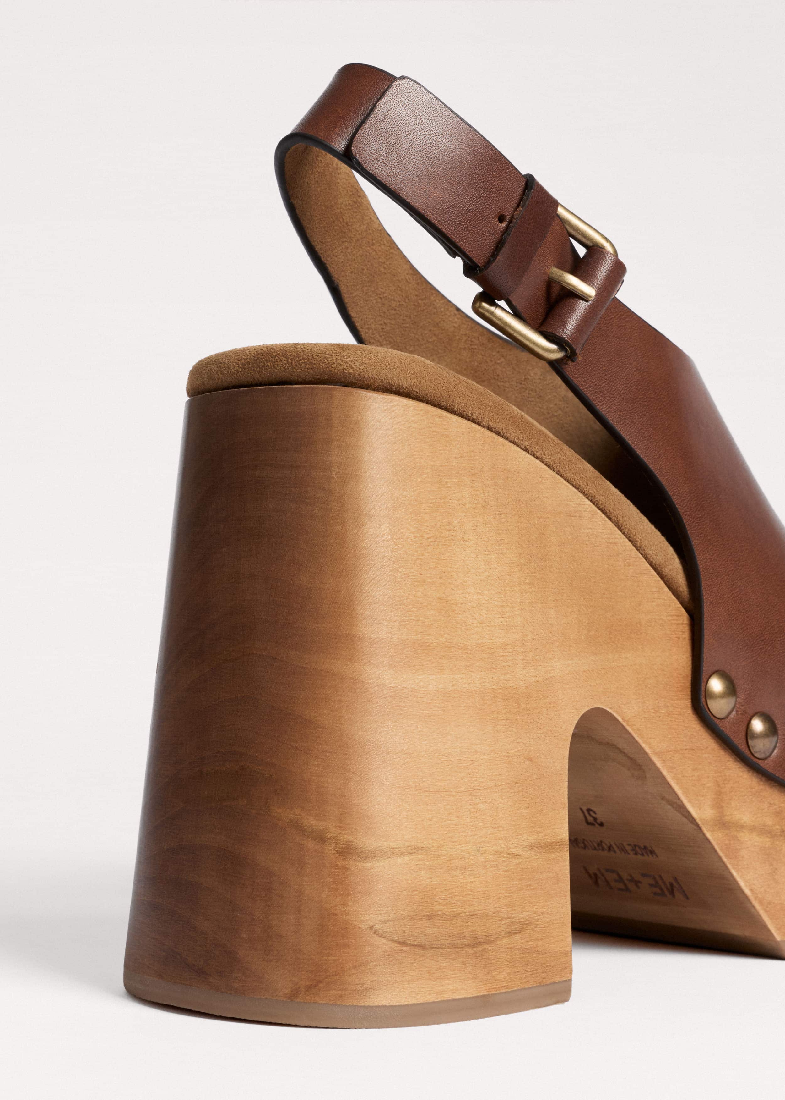 Dark Brown High Front Clog