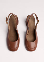 Brown Occasion Slingback