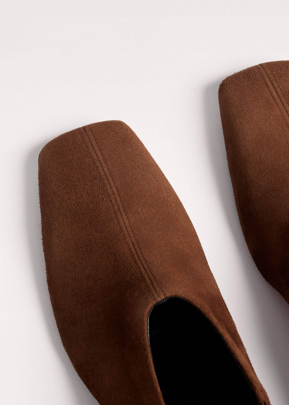Brown High Front Block Heel