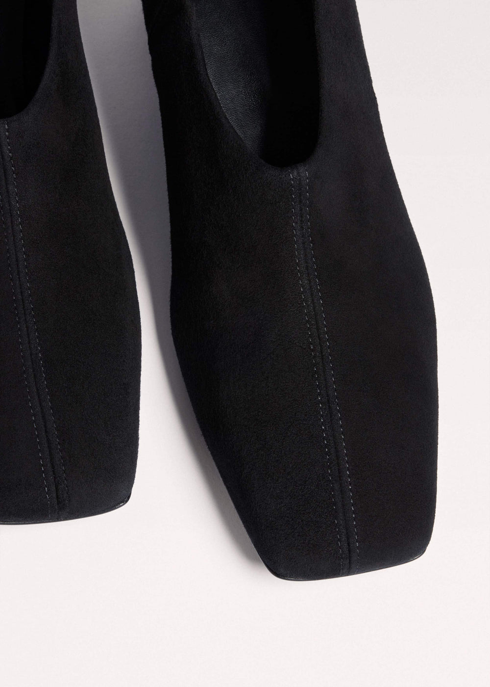 Black High Front Block Heel