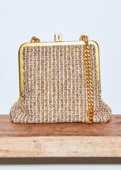 Gold Tweed AM-PM Crossbody Bag
