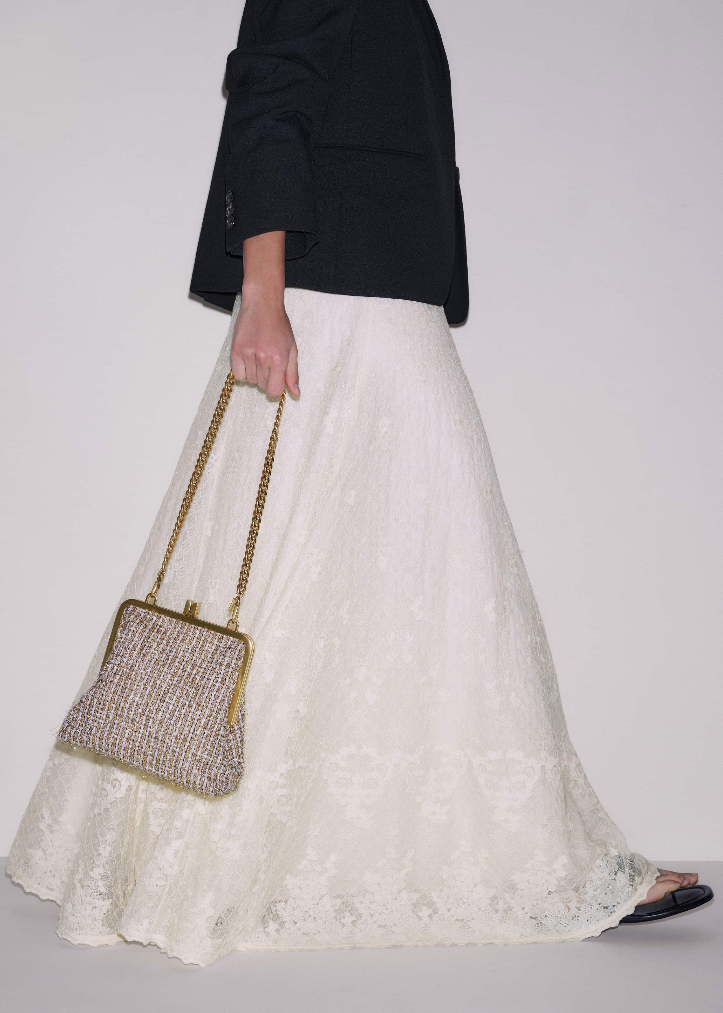 Gold Tweed AM-PM Crossbody Bag