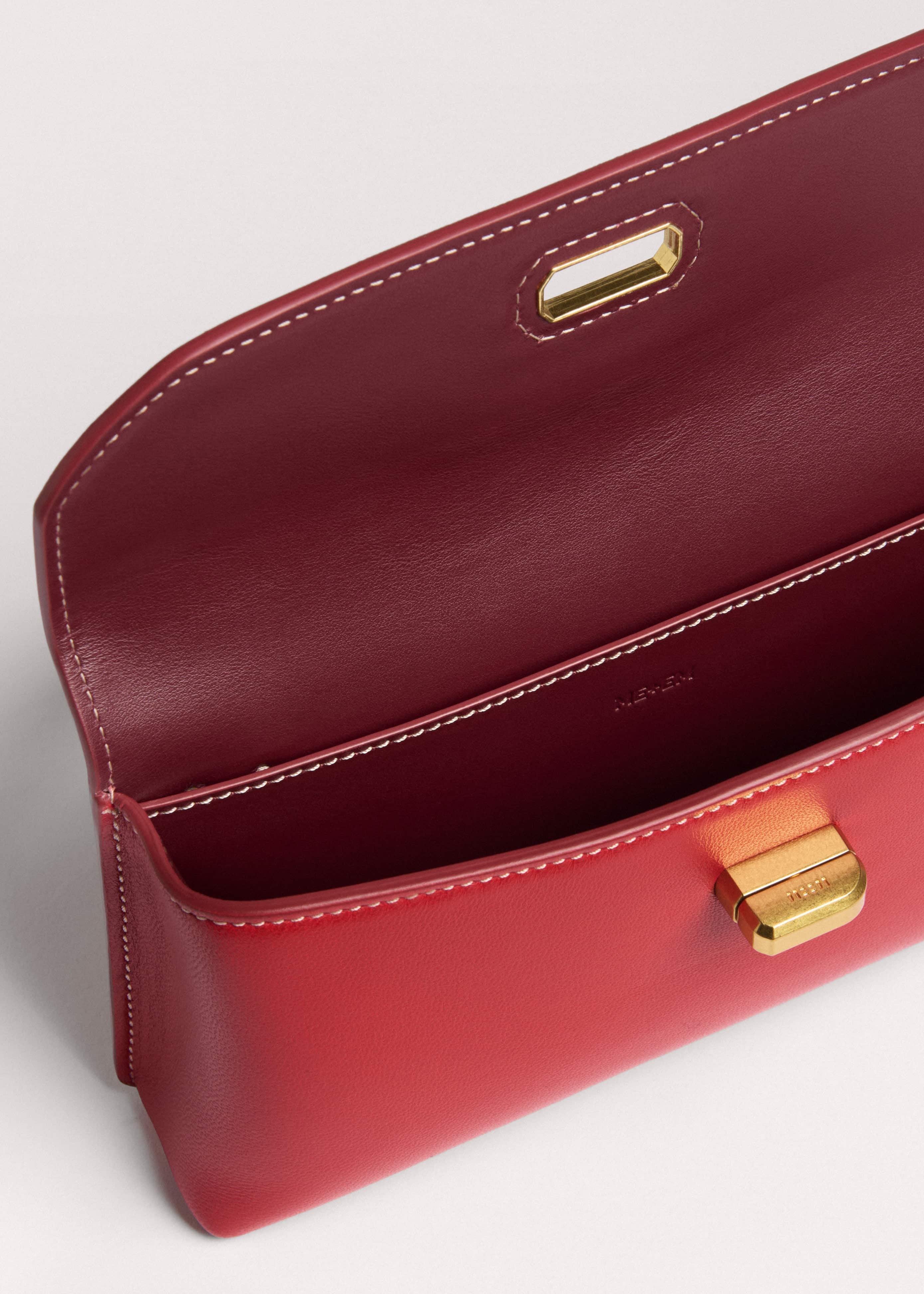 Red Leather Small Pouch