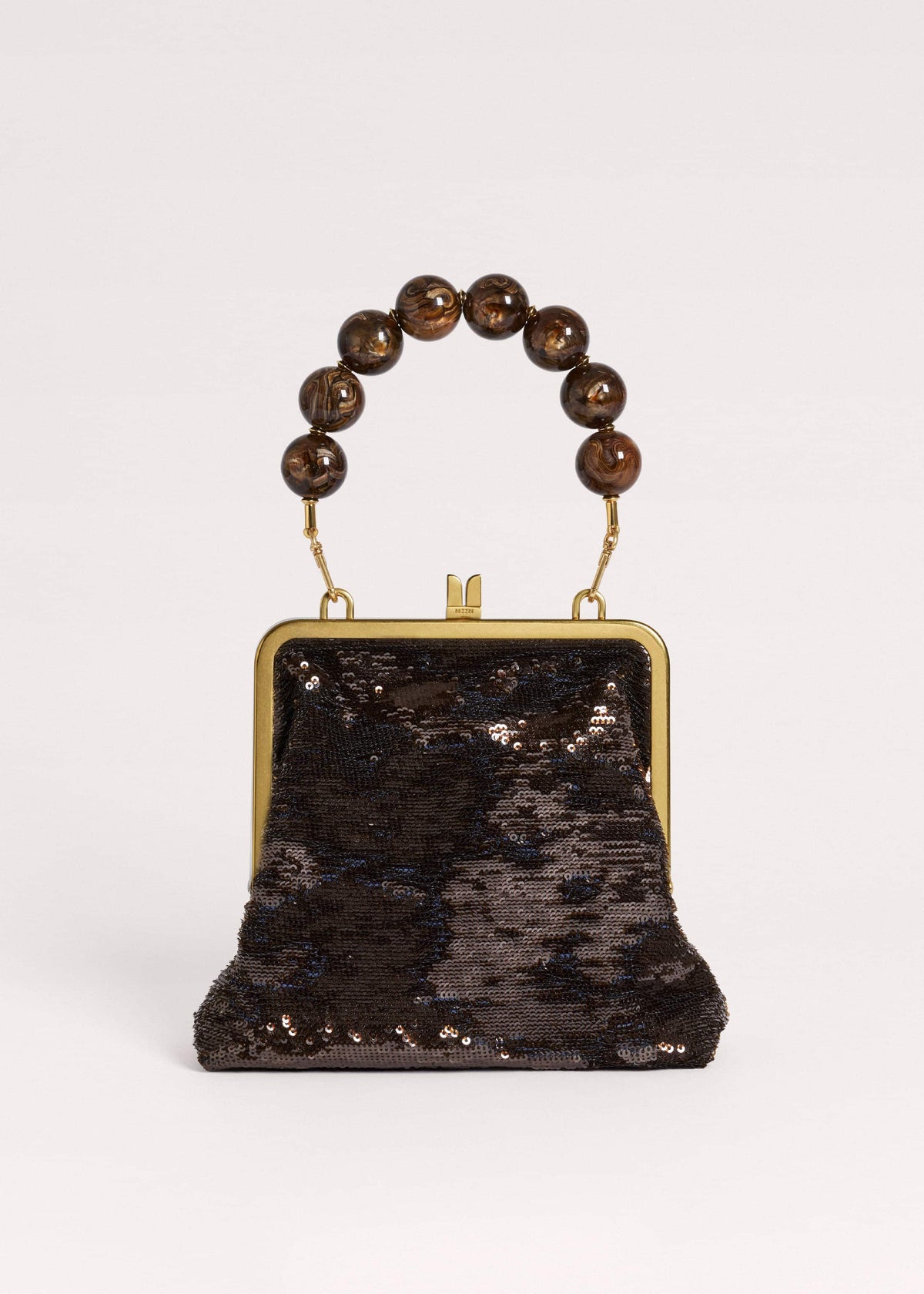 Brown Sequin Evening Bag