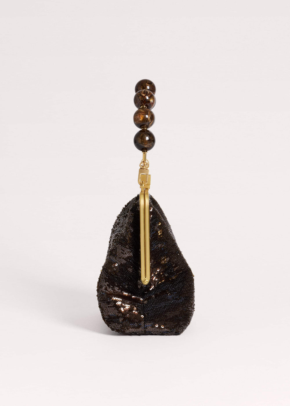 Brown Sequin Evening Bag
