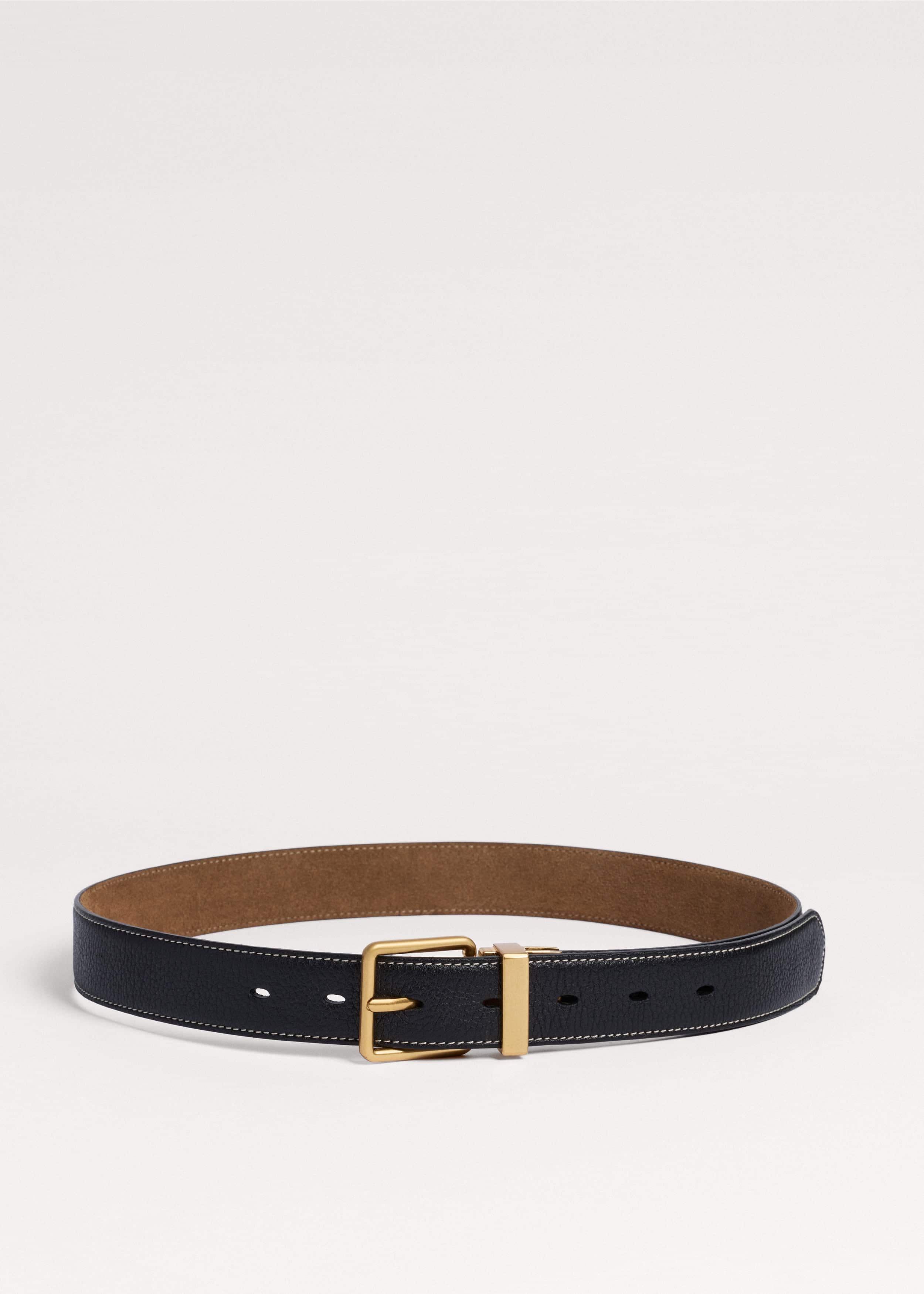 Black + Tan Reversible Belt