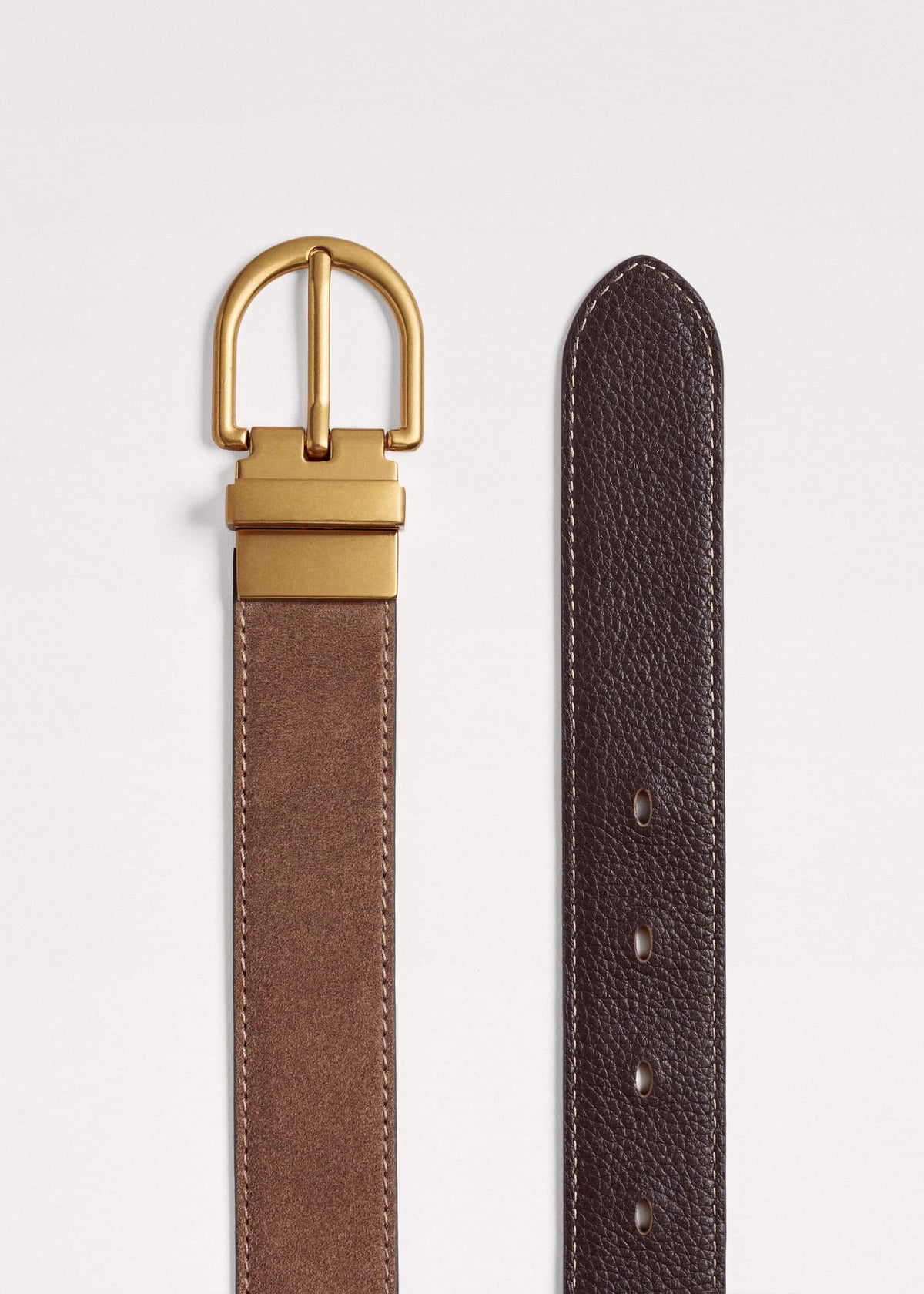 Brown Classic Round Reversible Belt