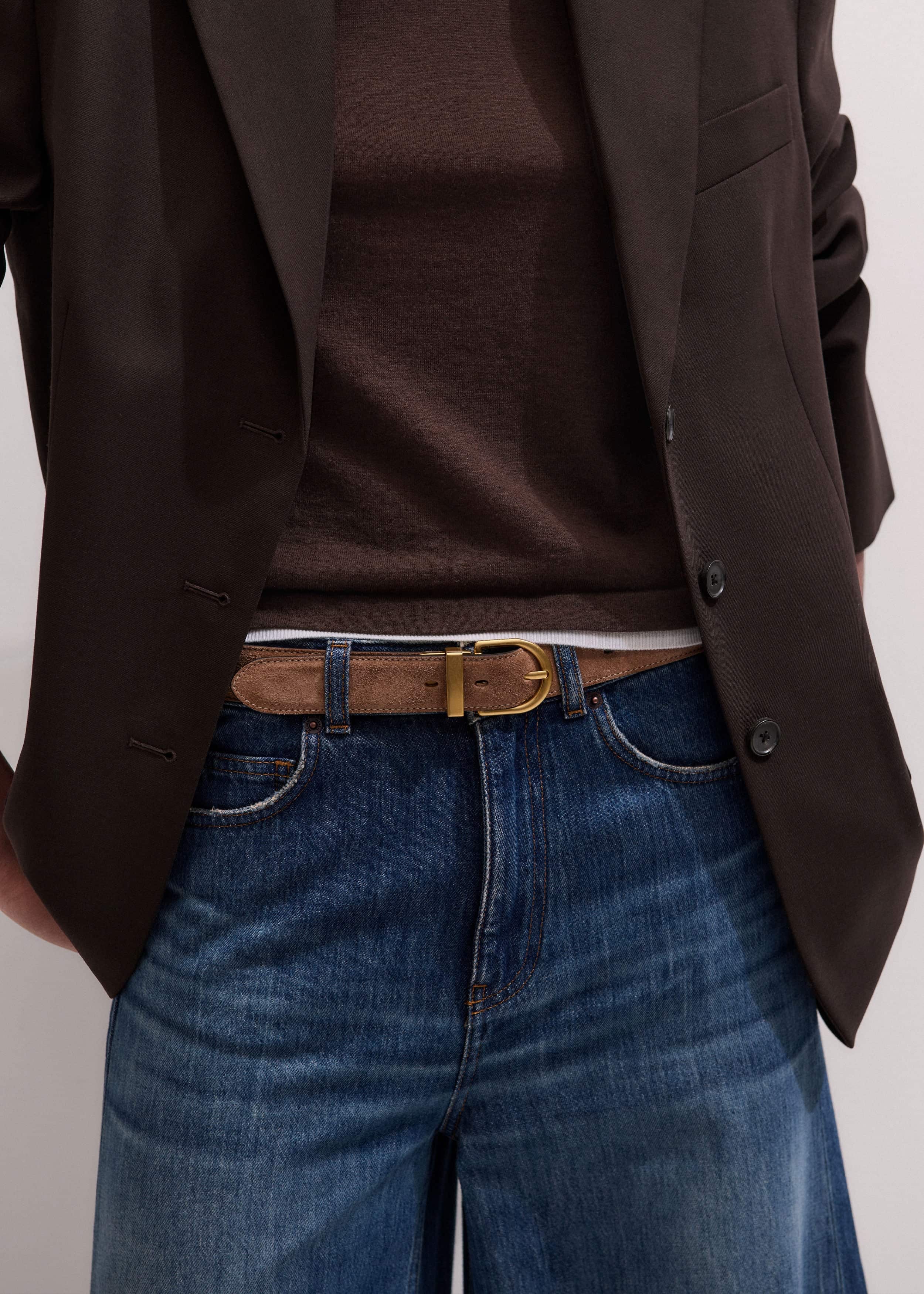 Brown Classic Round Reversible Belt