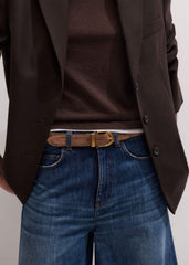 Brown Classic Round Reversible Belt