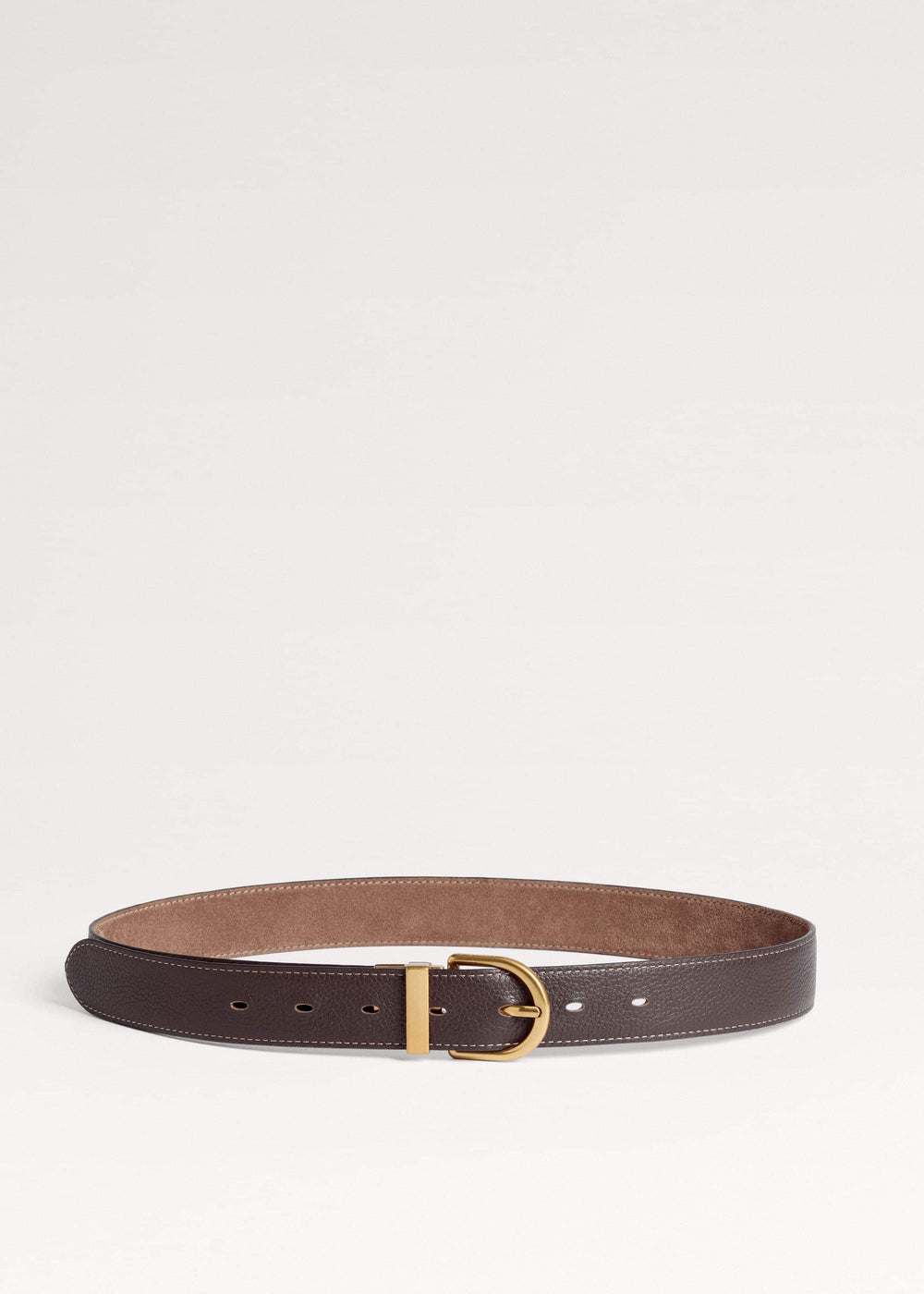 Brown Classic Round Reversible Belt
