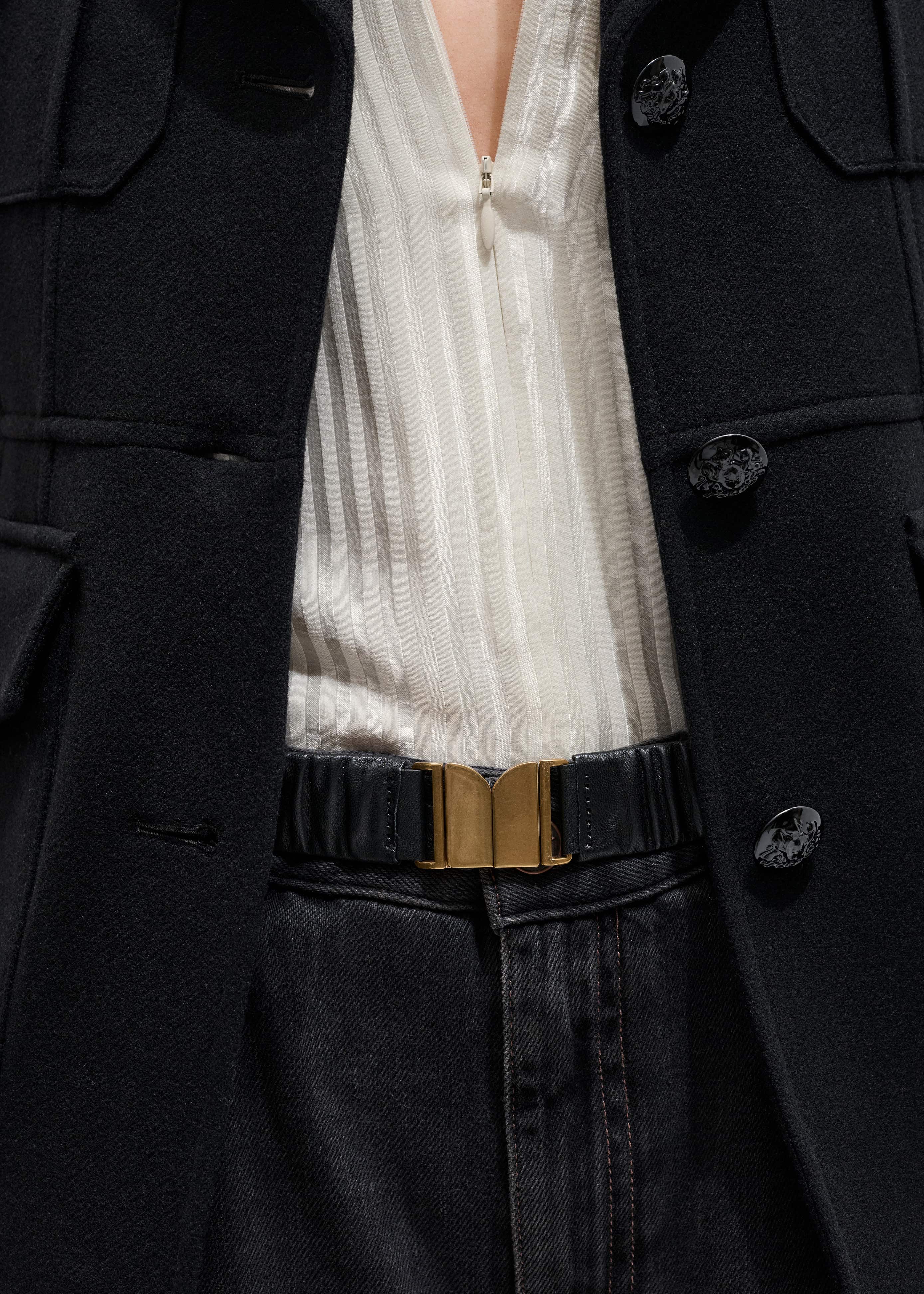 Black Elasticated Belt
