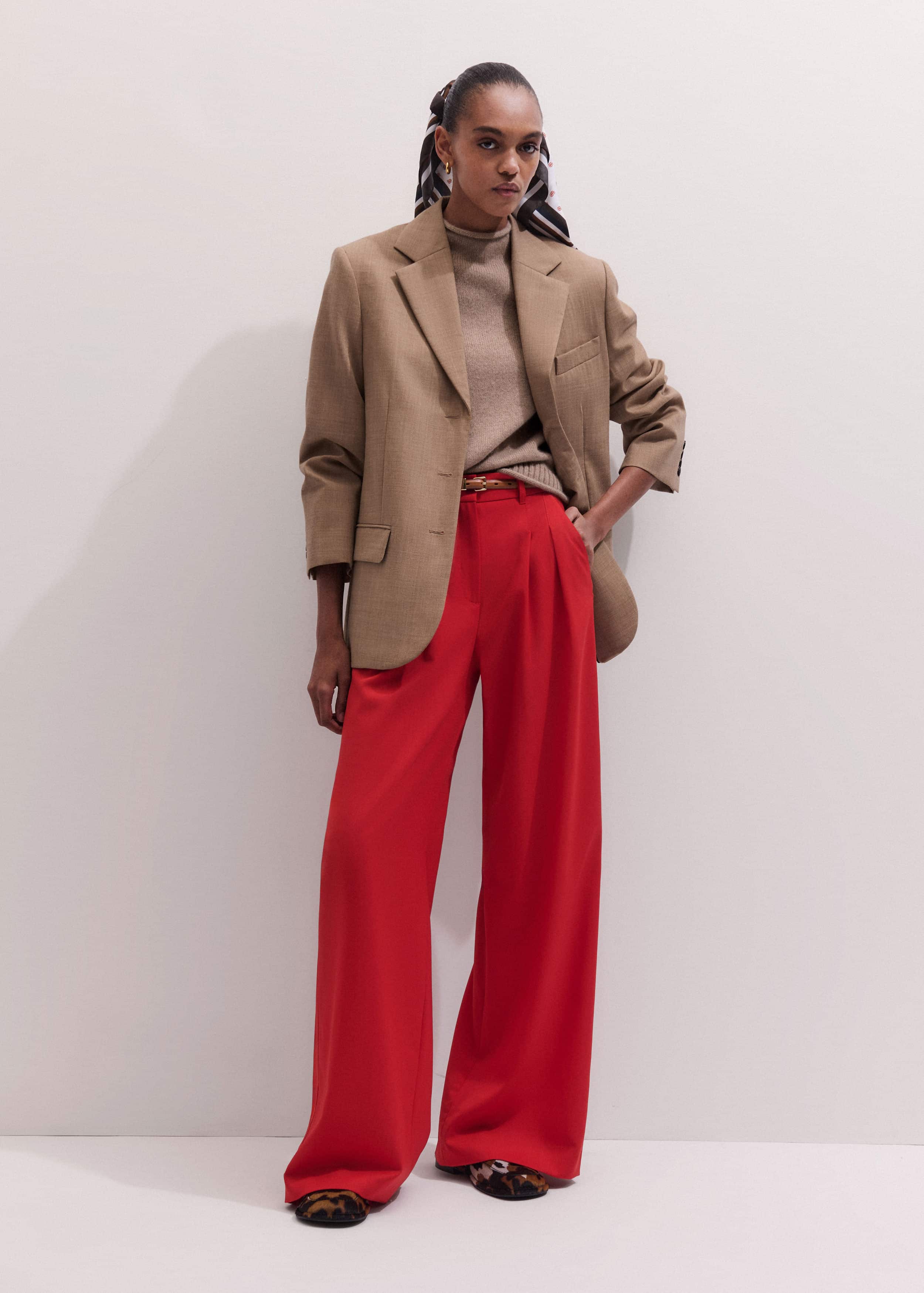 Brown Skinny Belt